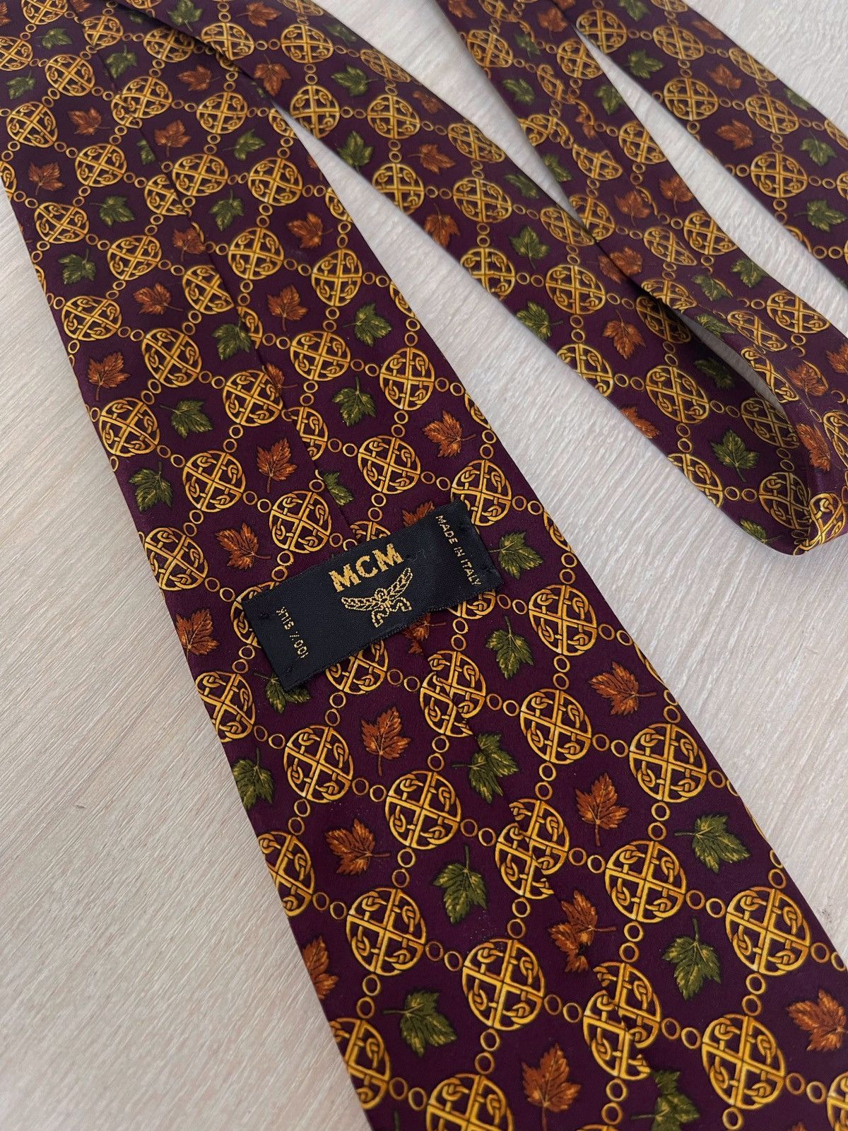 MCM Vintage MCM Silk Tie Size ONE SIZE - 3 Thumbnail
