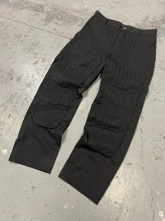 Versace Versace Black Quilted Pants Size US 32 / EU 48 - 2 Thumbnail