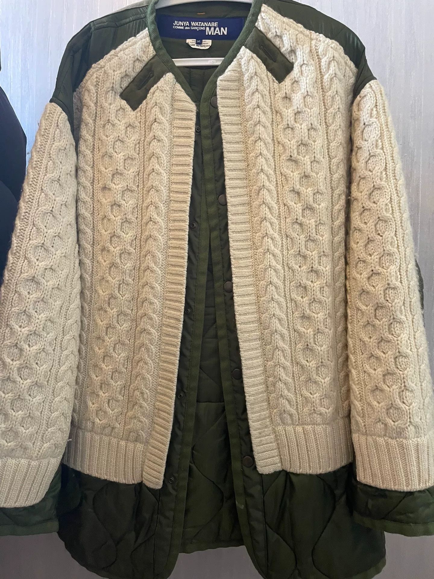 Junya Watanabe junya Watanabe man knit cotton jacket Size US M / EU 48-50 / 2 - 1 Thumbnail