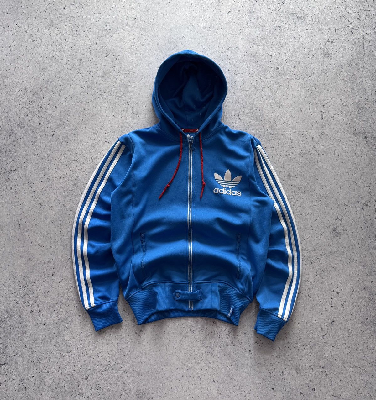 Adidas Vintage Y2K Adidas Velour Track Jacket hiphop street style 