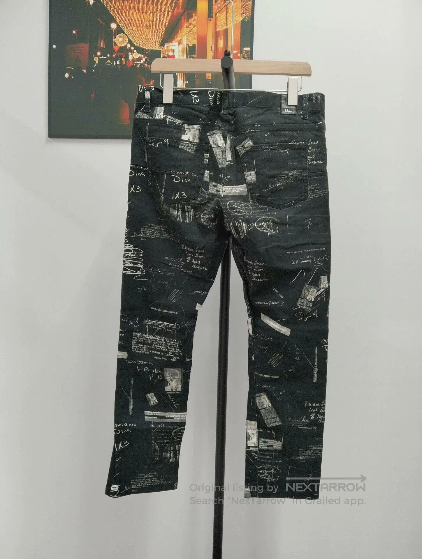 Dior Dior Men's Runway Newspaper Jeans. Size US 31 - 2 Thumbnail