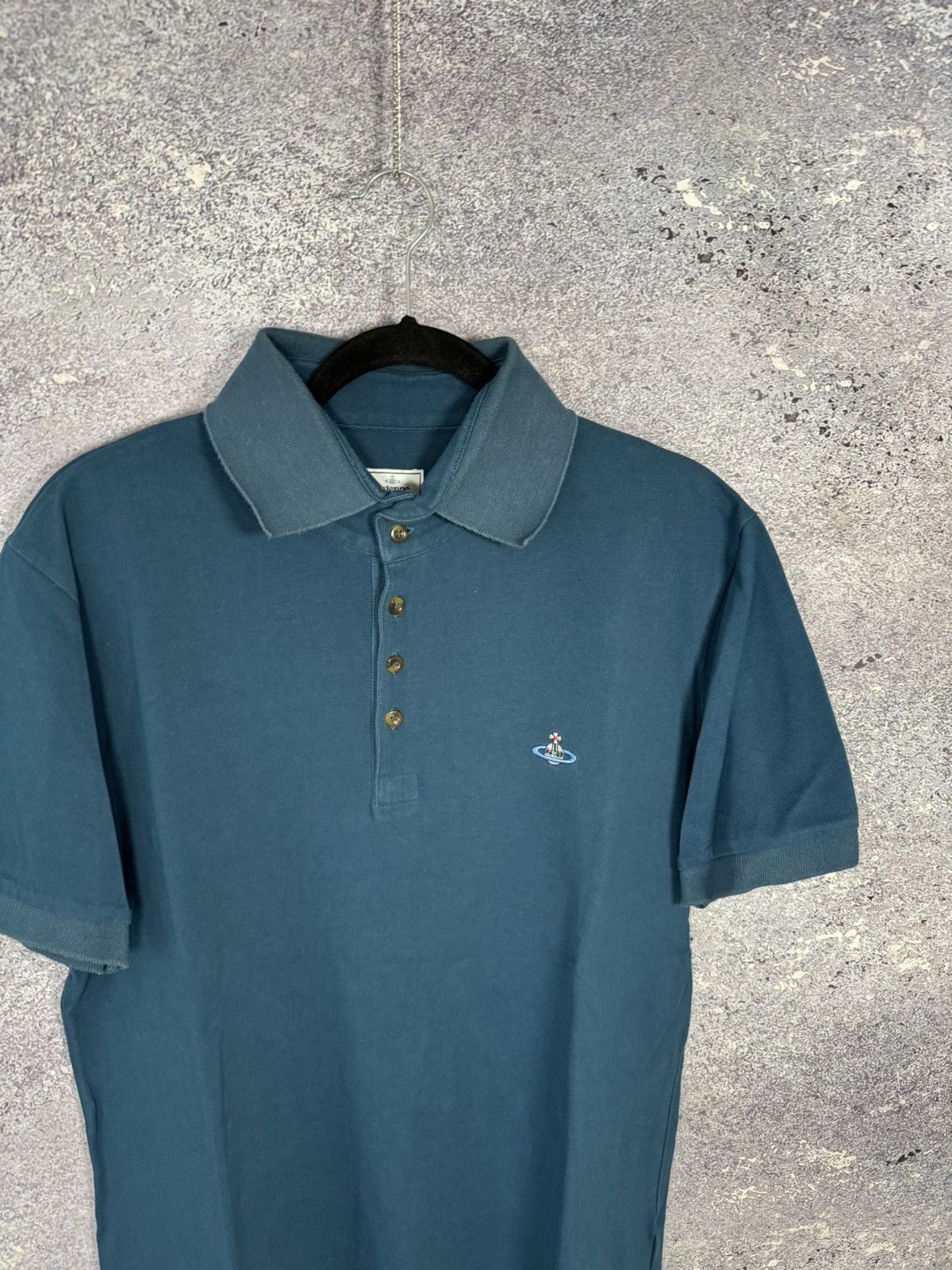 Vintage × Vivienne Westwood Vivienne Westwood Orbital Men’s Blue Embroidered Tee Size US XXL / EU 58 / 5 - 3 Thumbnail