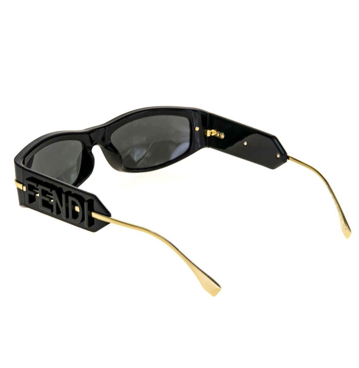 Fendi 🔥600$ Fendi Fendigraphy Black FE40120I Rectangle Sunglasses Size ONE SIZE - 5 Thumbnail