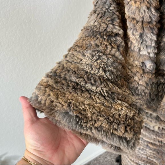Vintage Cassin New York Rabbit Ribbon Fur Coat Scarf Wrap Midi Pocke Size L / US 10 / IT 46 - 5 Thumbnail