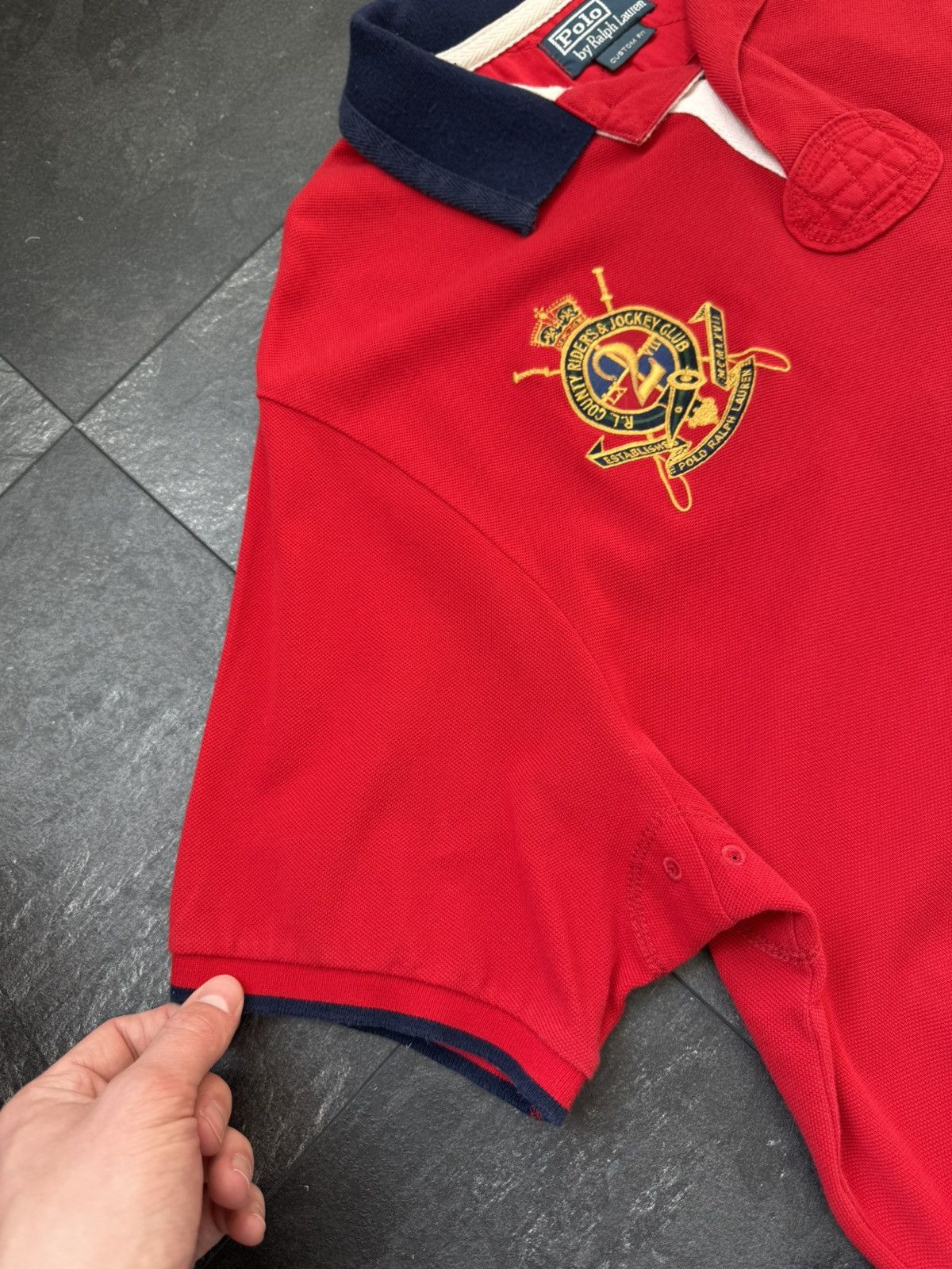 Polo Ralph Lauren × Streetwear × Vintage Polo Ralph Lauren Polo Tee Country Riders Size US XXL / EU 58 / 5 - 9 Thumbnail