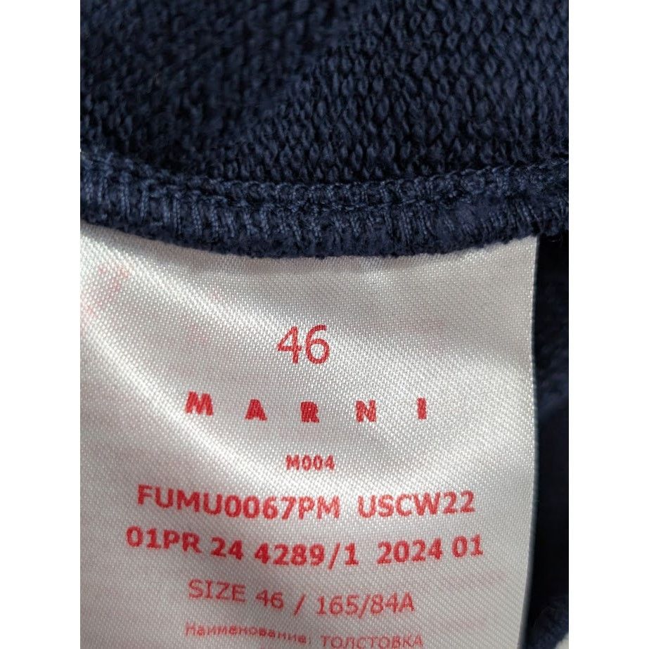 Marni o1rshd1 Floral Logo Loopback Organic Cotton Jersey Hoodie Size US S / EU 44-46 / 1 - 17 Thumbnail