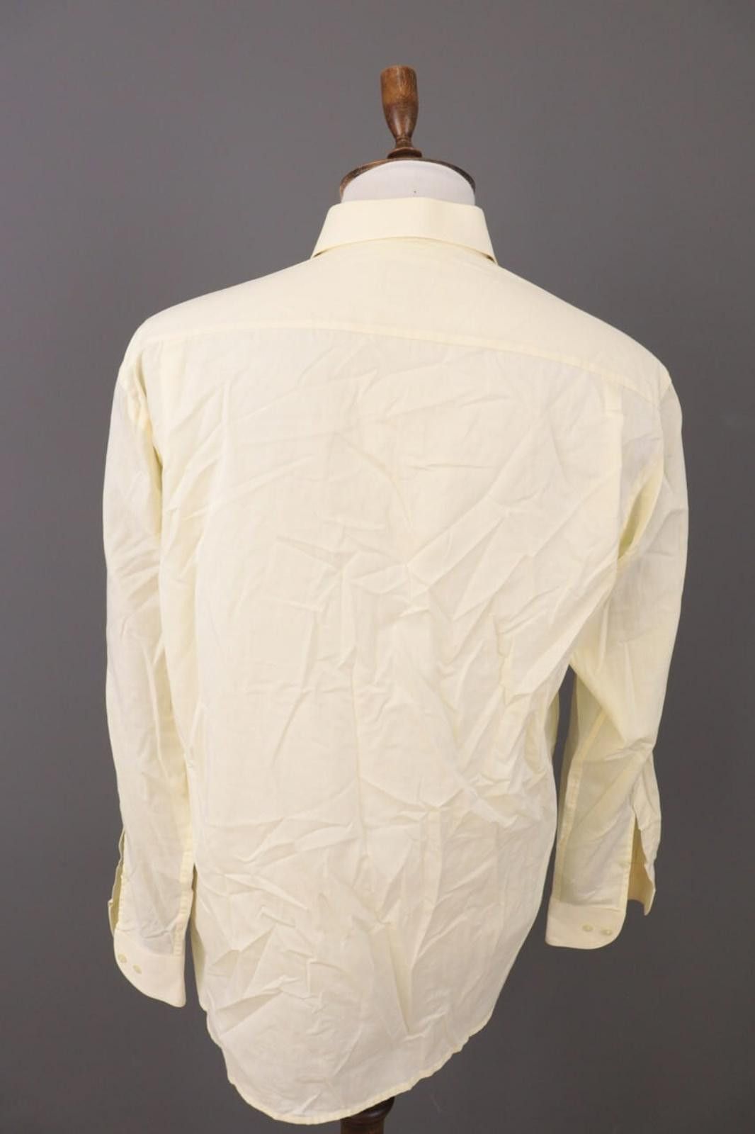 Eton Eton Vintage Yellow Long Sleeve Button Down Shirt Size US M / EU 48-50 / 2 - 9 Thumbnail