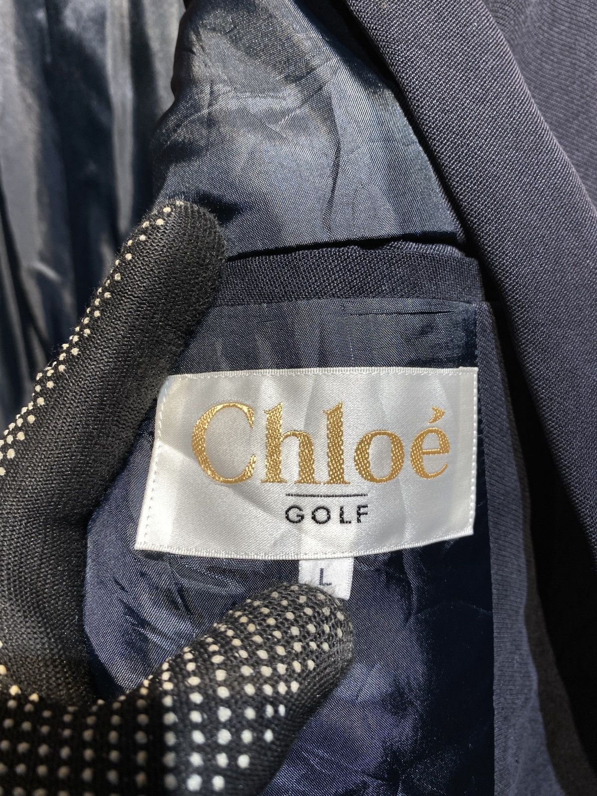 Chloe Vintage Chloé Golf Navy Blazer Jacket | Classic Golfwear Size L / US 10 / IT 46 - 11 Thumbnail