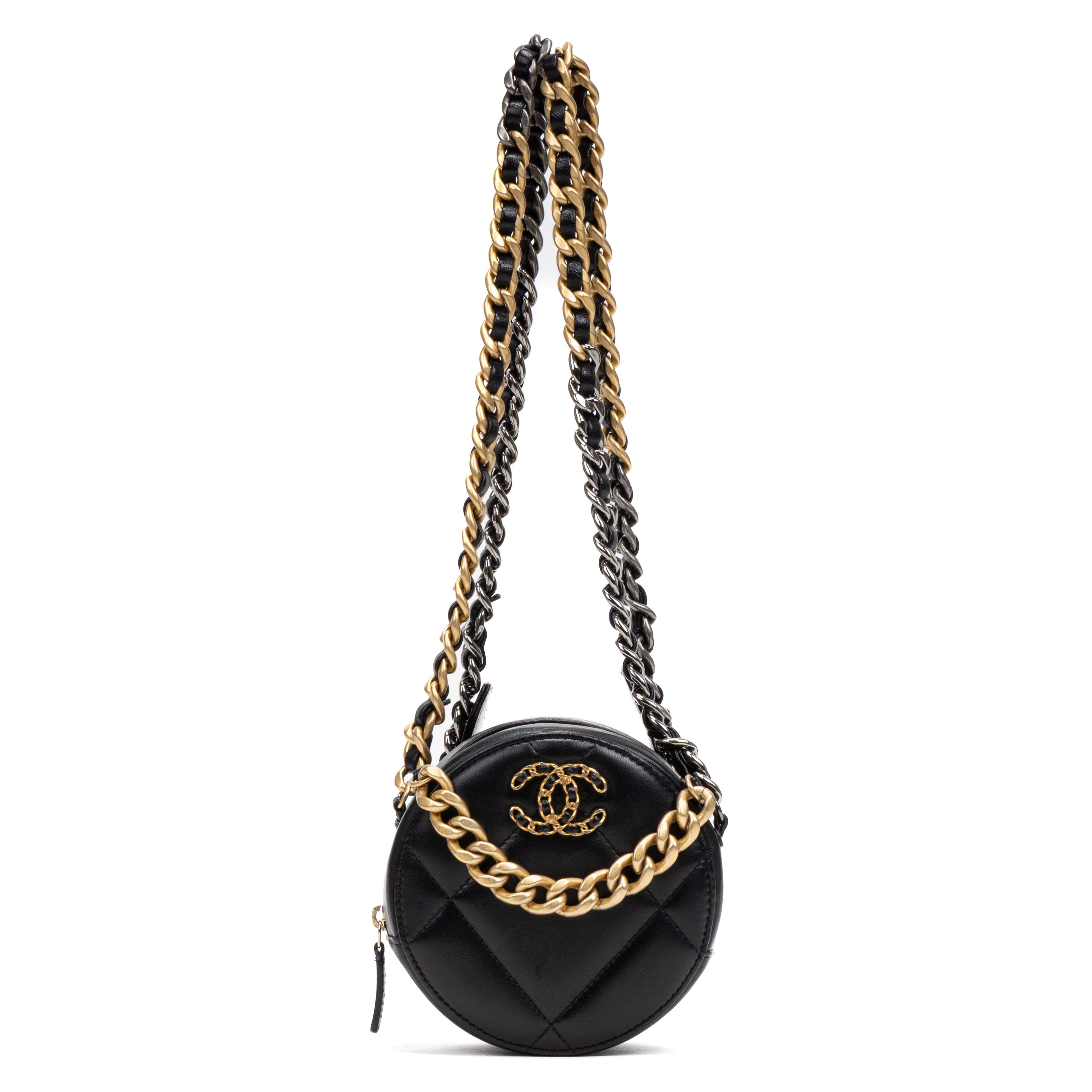 Chanel 19 Round Chain Clutch Small Size ONE SIZE - 1 Thumbnail