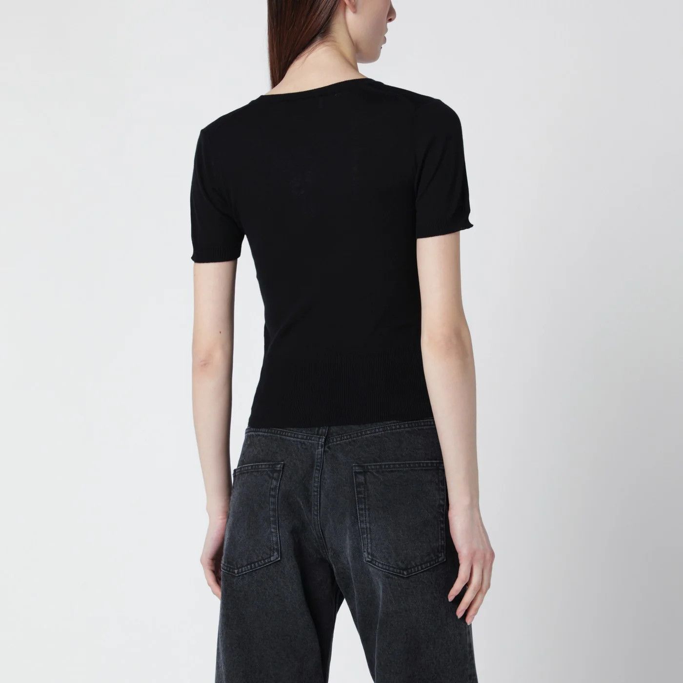Vivienne Westwood o1d2blof0526 Cotton Short Sleeve T-Shirt in Black Size S / US 4 / IT 40 - 3 Thumbnail
