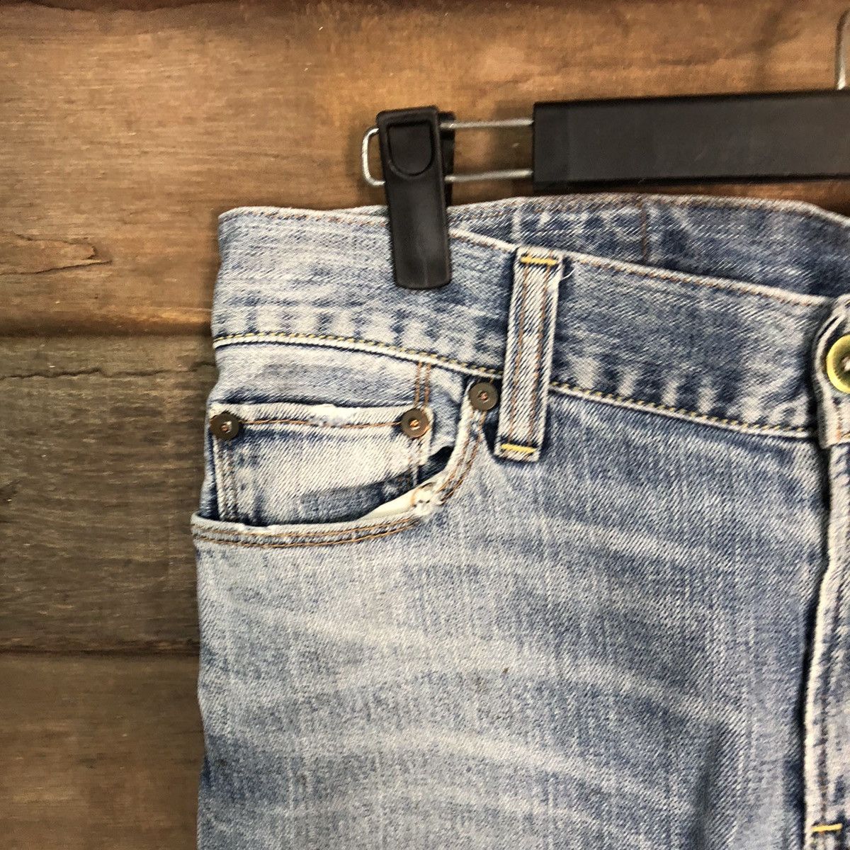 Japanese Brand Uniqlo Jeans Blue faded vintage Denim Pants #7326 Size 32" / US 10 / IT 46 - 5 Thumbnail