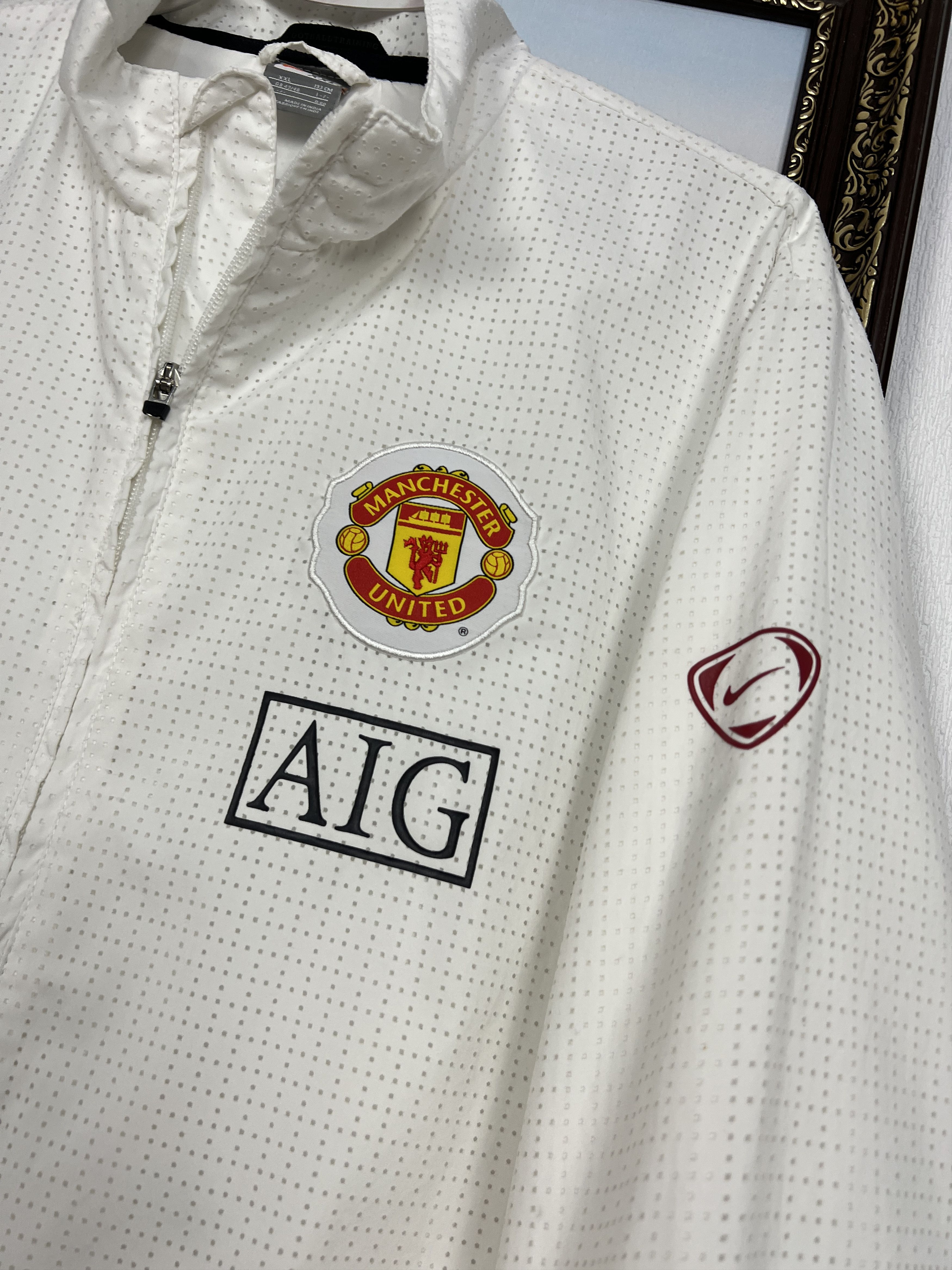 Nike Vintage Manchester United Football Jacket Soccer Track Top Size US XXL / EU 58 / 5 - 4 Thumbnail