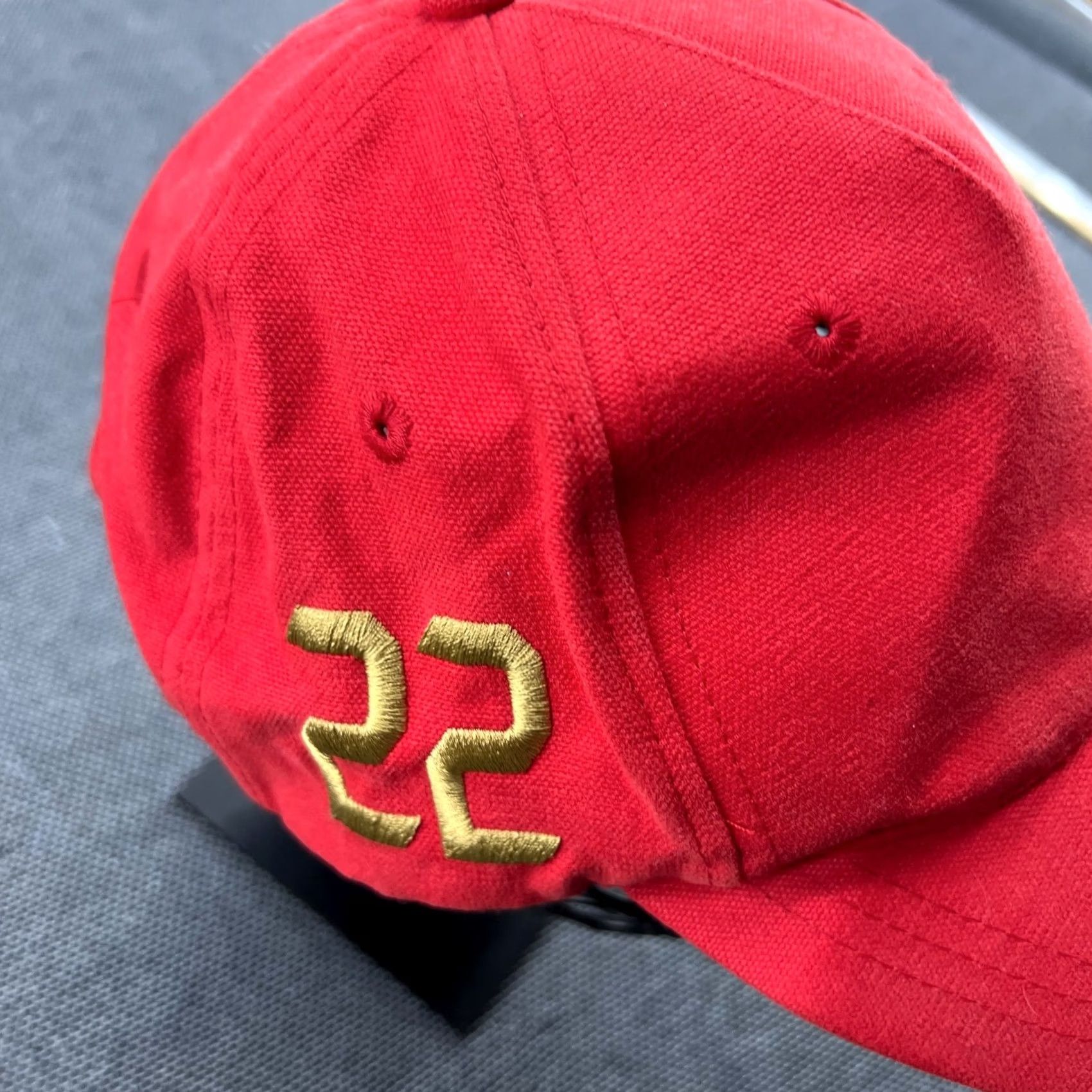 Adidas adidas AC Milan Cap Hat One Size Red KAKA #22 Football Adjustable Baseball Cap Mens Womens Adults Unisex Netsу Size ONE SIZE - 3 Thumbnail