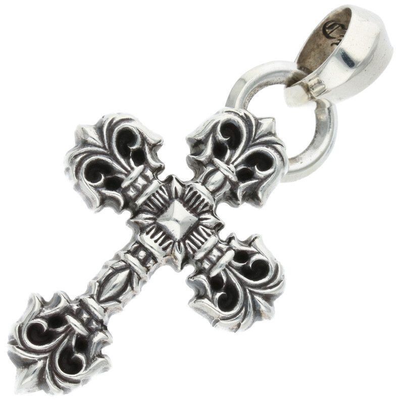 chrome hearts filigree cross with braid main image 0