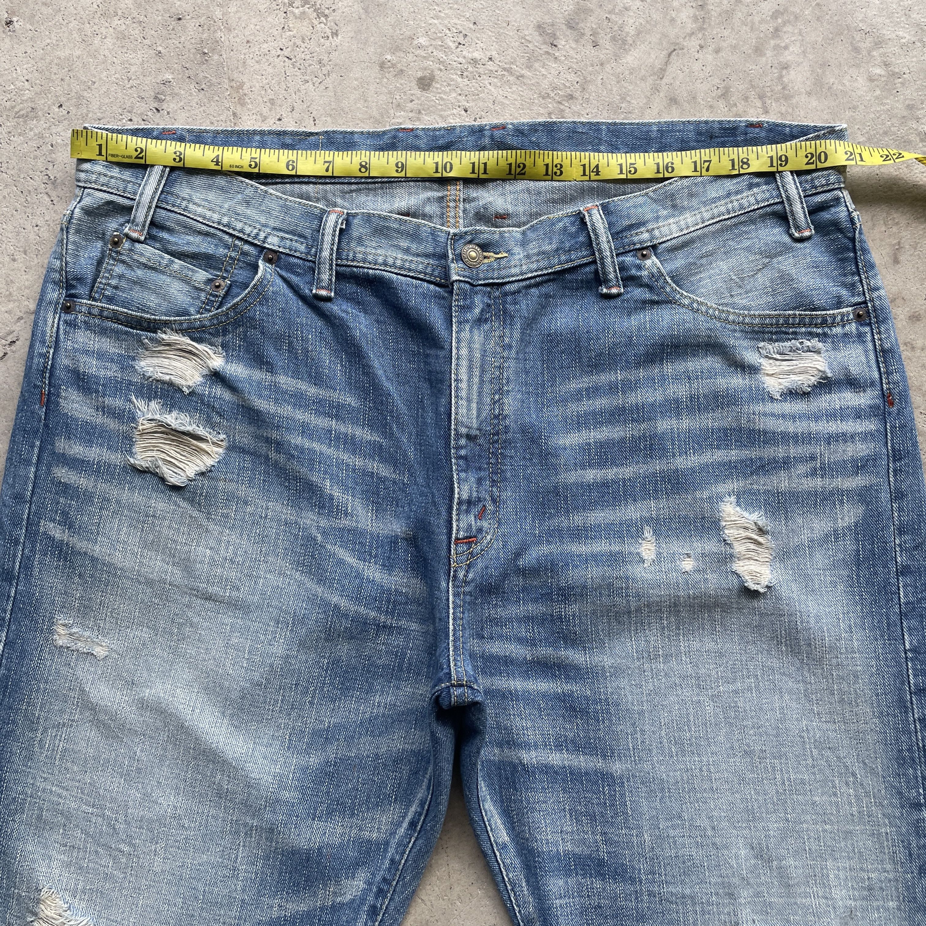 Japanese Brand VINTAGE JAPANESE BAGGY FADED JEANS DISTRESSED PANTS W42 Size US 42 / EU 58 - 6 Thumbnail