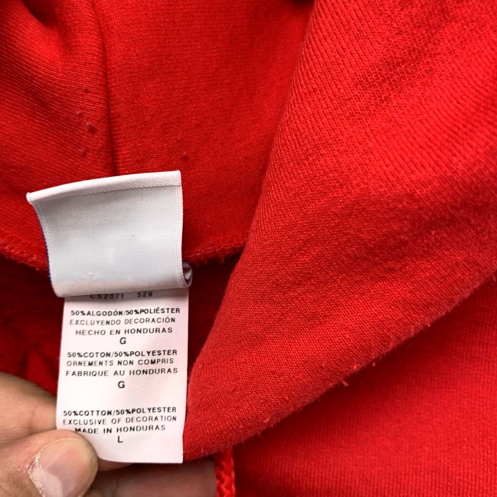 Champion Nike Grinnell College Sweatshirt Hoodie Mens Large Red Hooded Pullover Champion Fleece Size US L / EU 52-54 / 3 - 6 Thumbnail