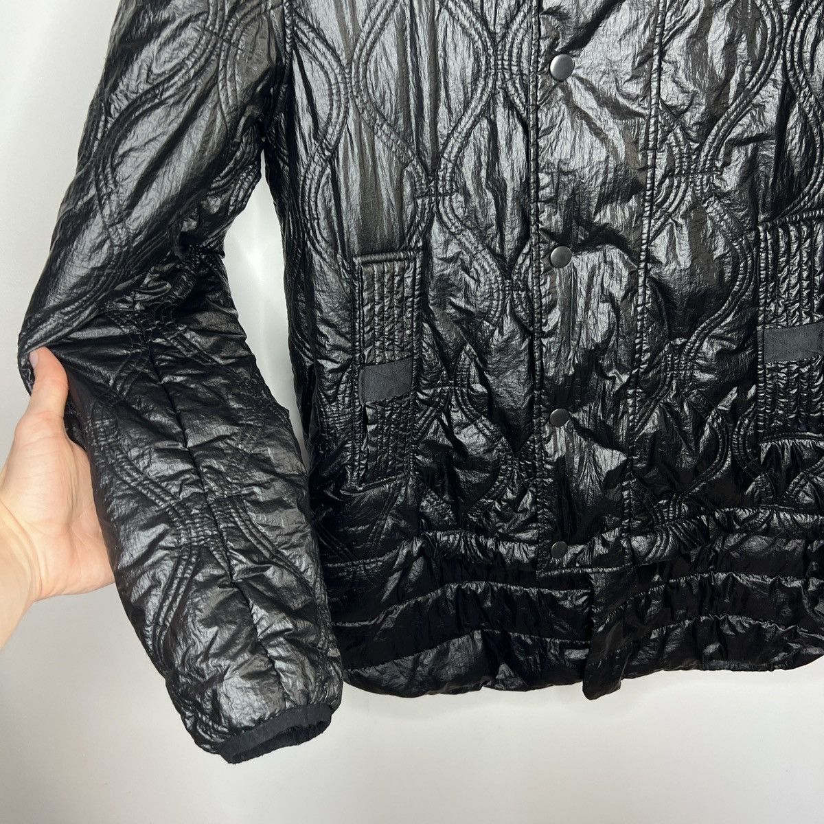 Diesel × Japanese Brand Diesel Shiny Black Nylon 2in1 Bomber Parka Puffer Jacket Y2K Size US M / EU 48-50 / 2 - 7 Thumbnail