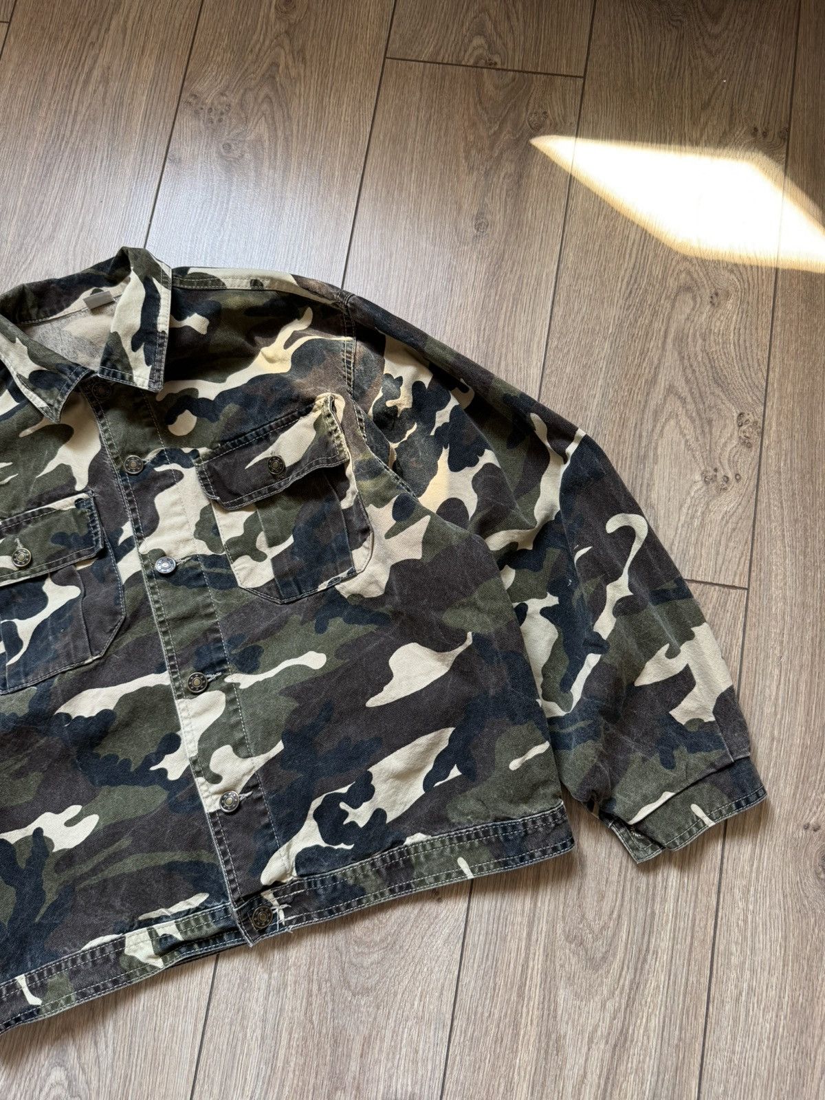 Designer VINTAGE CAMO CROPPED DENIM JACKET Size US S / EU 44-46 / 1 - 4 Thumbnail