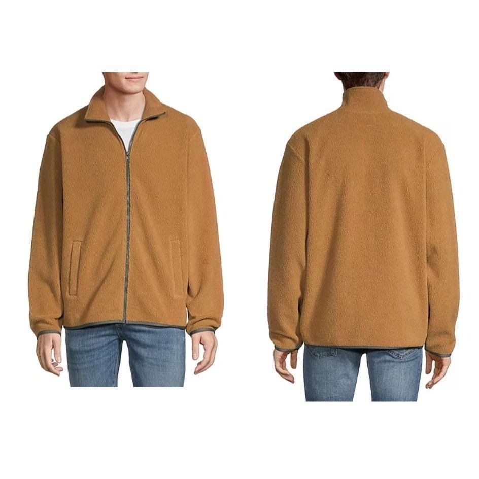 Other Arizona Jean Co. Men’s Fleece Sherpa Jacket, English Brown, Size US XL / EU 56 / 4 - 2 Thumbnail
