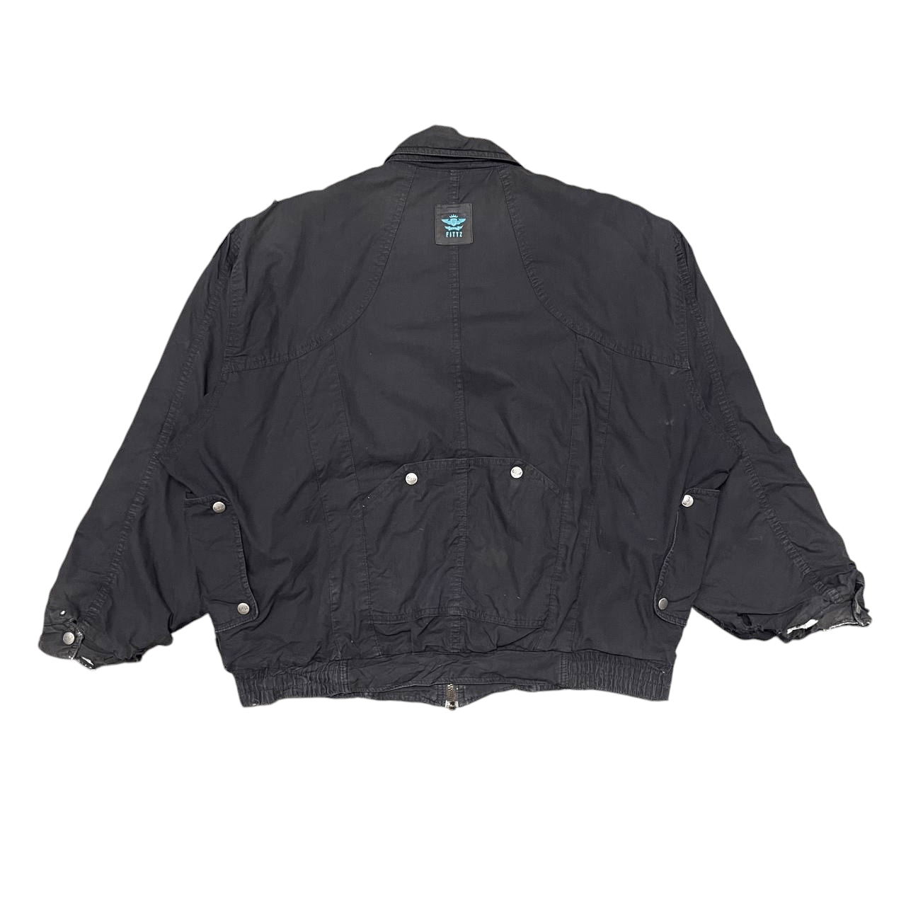 Japanese Brand Vintage Fittz International Thrashed Jacket Issey Miyake Size US L / EU 52-54 / 3 - 16 Thumbnail