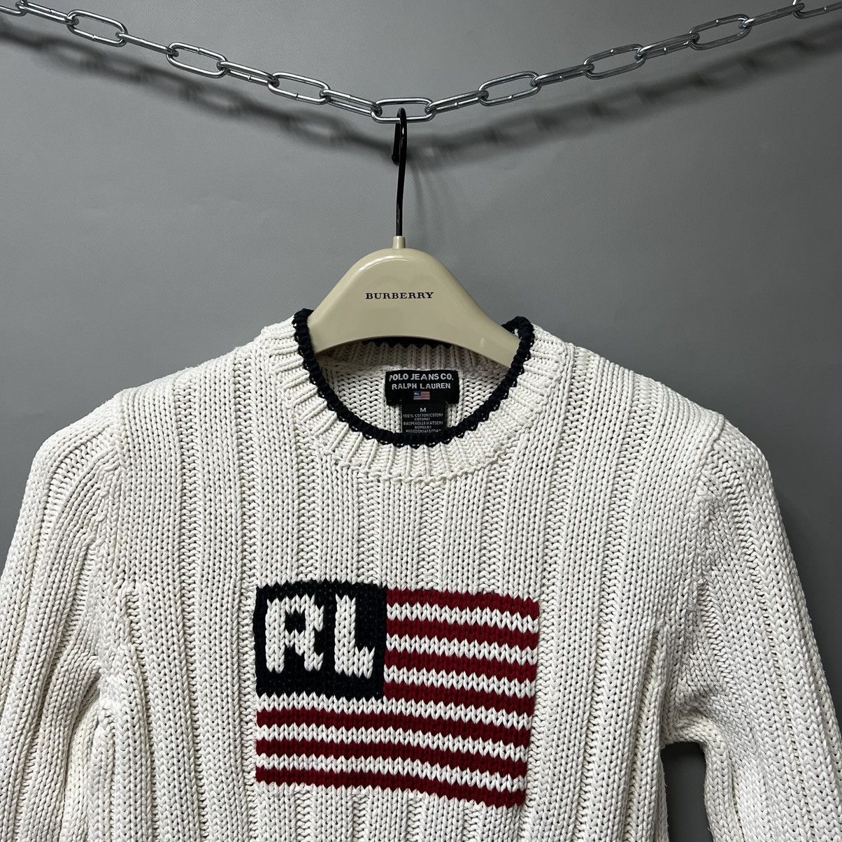 Polo Ralph Lauren 🇺🇸 Polo Ralph Lauren US Flag Sweater Vintage y2k woman’s Size M / US 6-8 / IT 42-44 - 3 Thumbnail