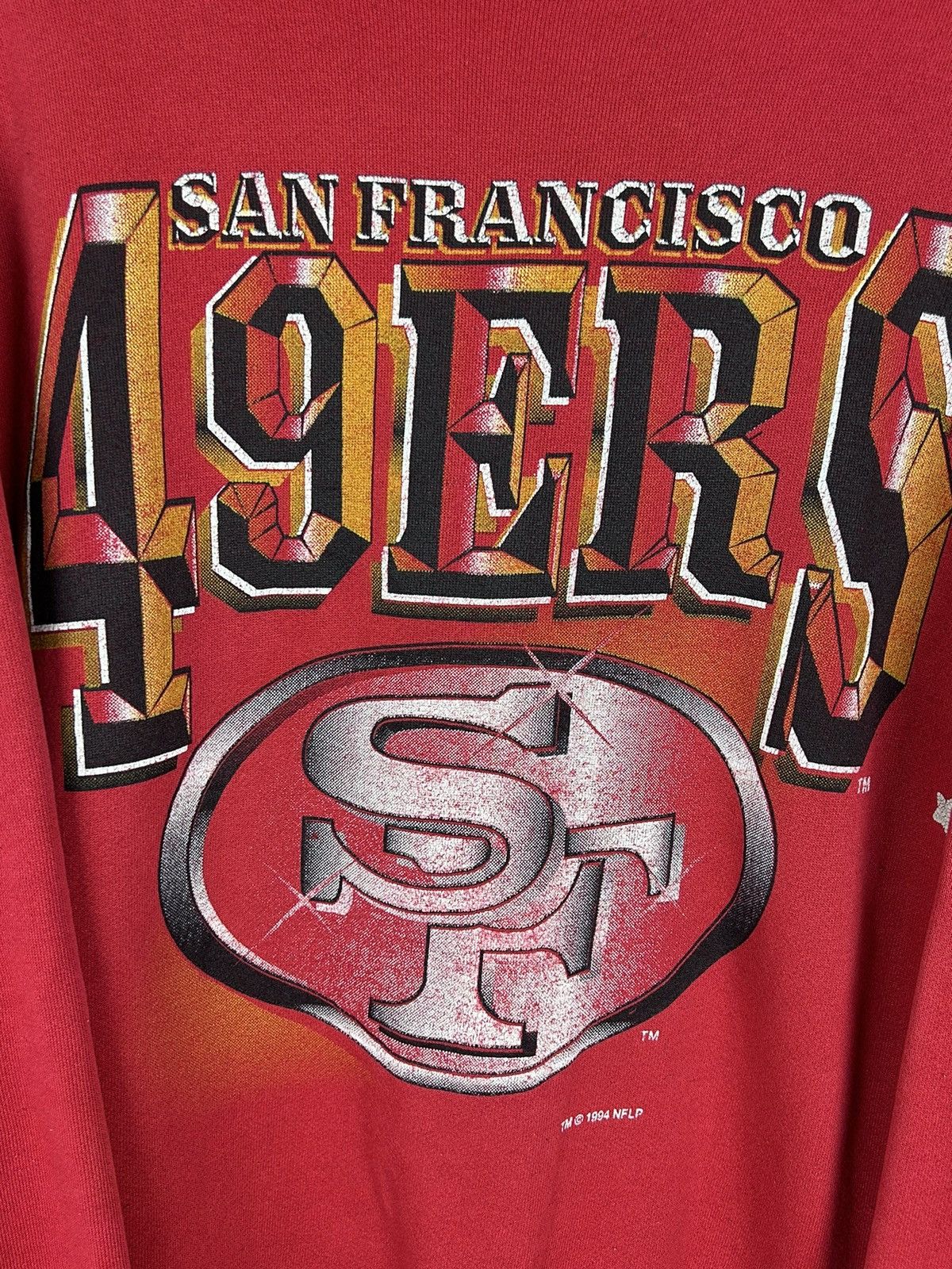 NFL 90s Vintage NFL 1994 7Logo San Francisco 49Ers Sweatshirt Size US XL / EU 56 / 4 - 2 Thumbnail