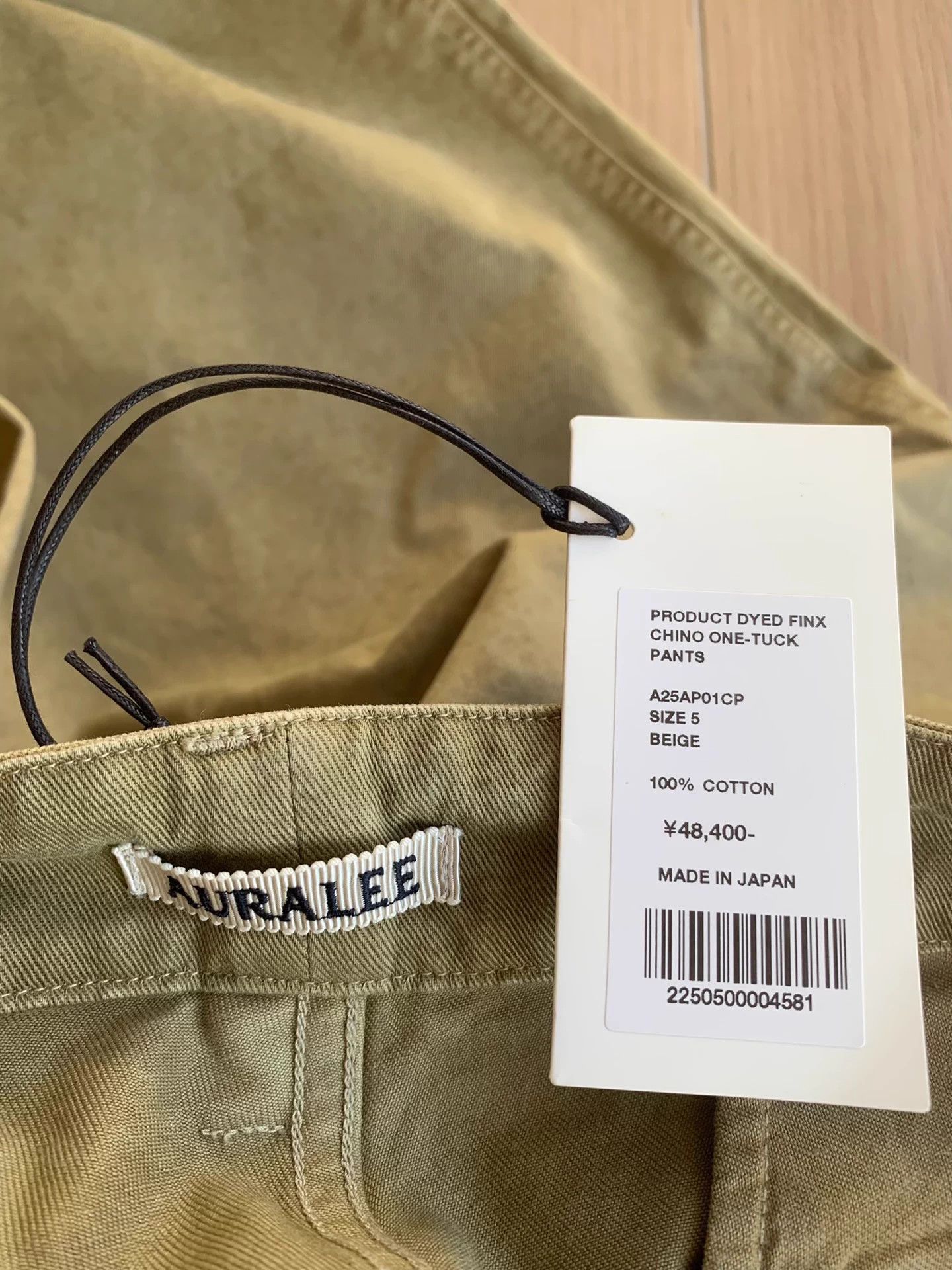 Auralee AURALEE DYED FINX Wax-Dyed Egyptian Distressed Pants 25AW Size US 35 - 4 Thumbnail