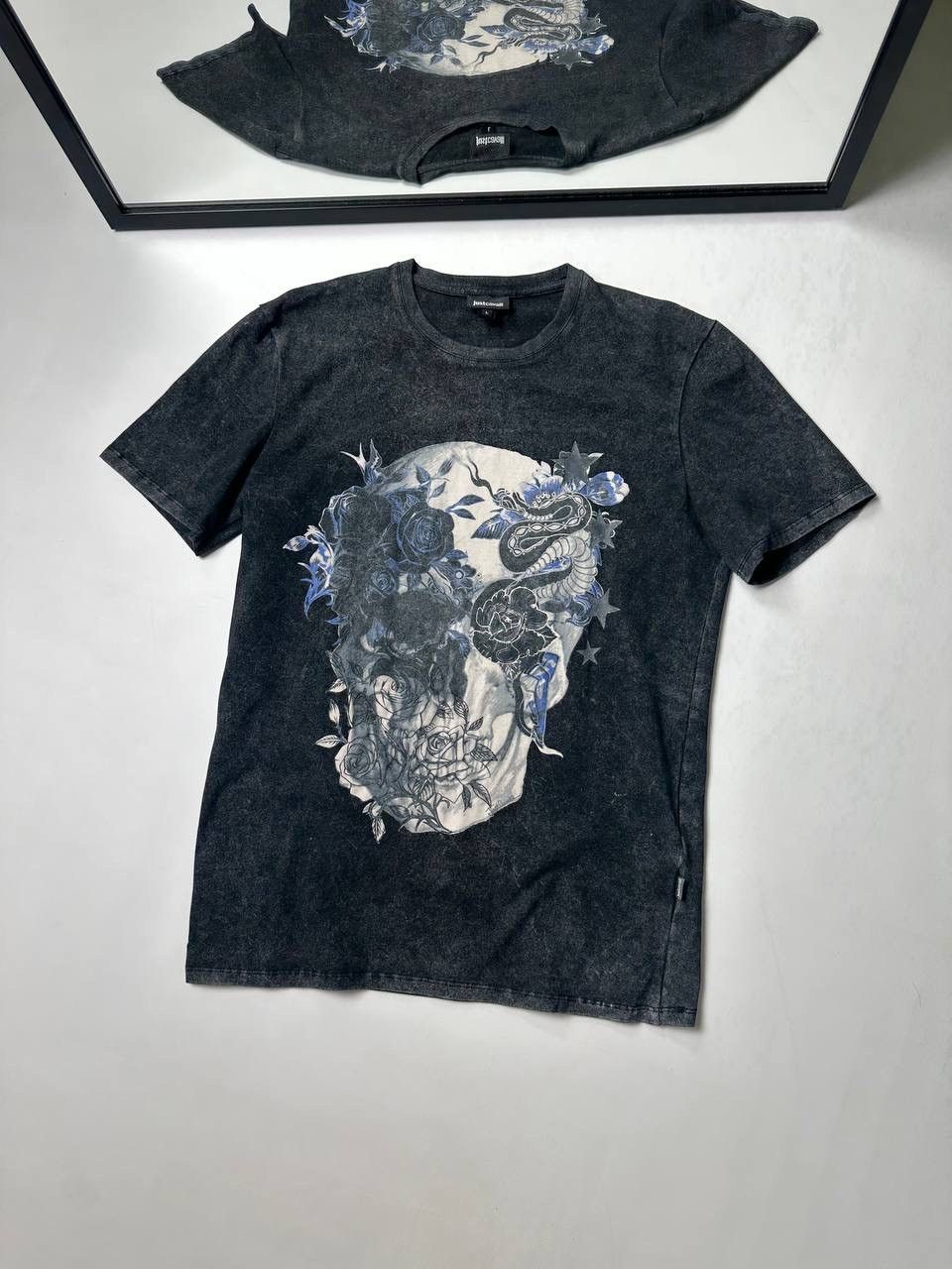 Just Cavalli Just Cavalli T-Shirt Skull Logo Tattoo Print Vibe Size US S / EU 44-46 / 1 - 1 Thumbnail