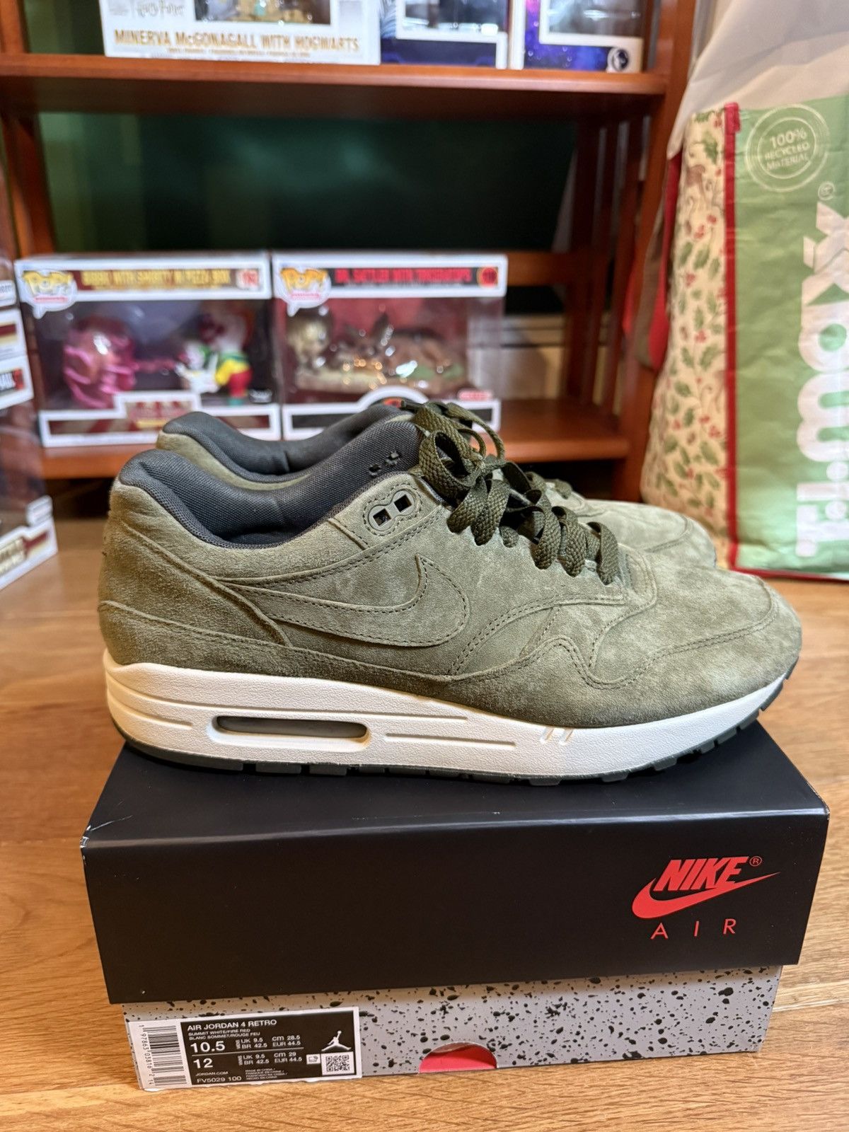 Nike Nike Air Max 1 Olive Canvas Suede Size US 10 / EU 43 - 1 Thumbnail