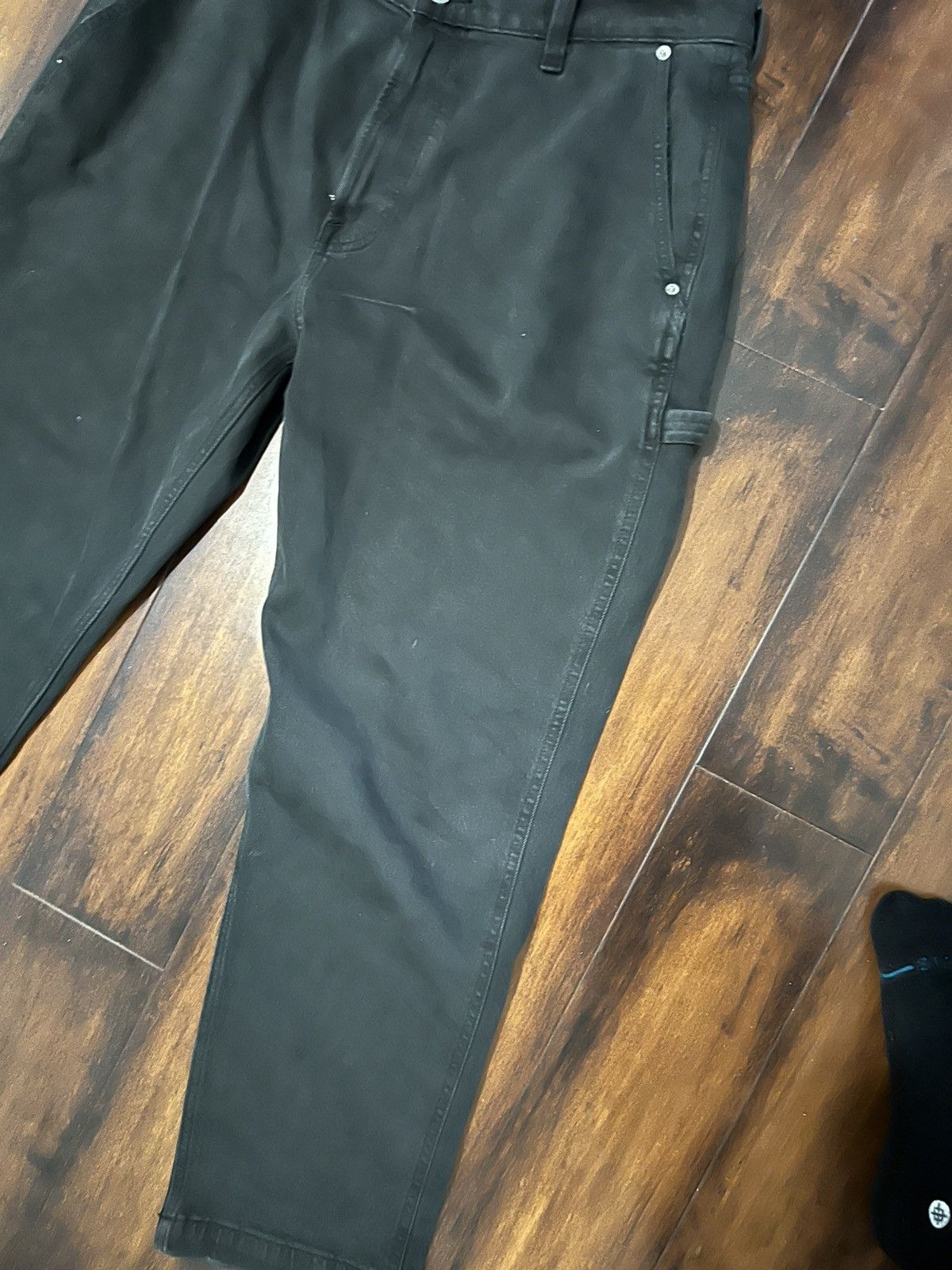 Abercrombie & Fitch Abercrombie Washed Black Utility Pant Size US 34 / EU 50 - 3 Thumbnail