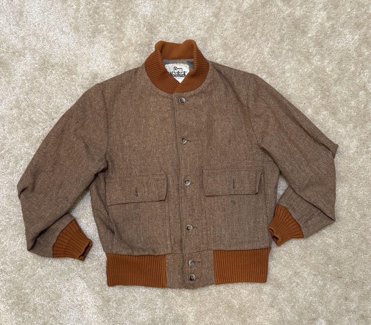 Woolrich Woolen Mills Vintage Woolrich Wool Bomber Jacket (Rare, Made in USA, Med) Size US M / EU 48-50 / 2 - 1 Thumbnail