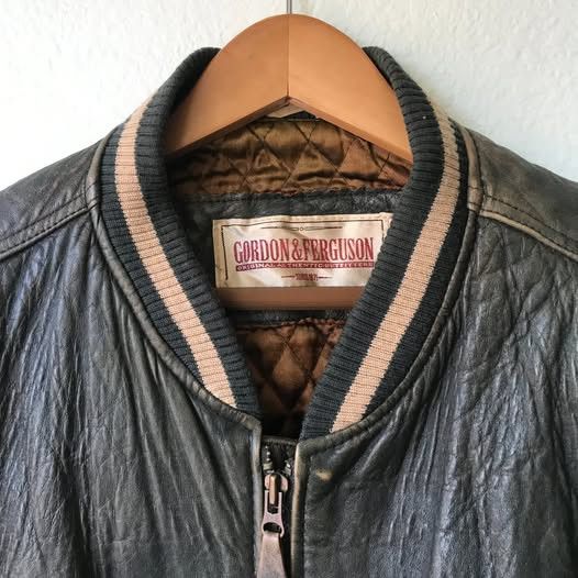 Other Vintage Gordon & Ferguson Leather Bomber Jacket Size US M / EU 48-50 / 2 - 4 Thumbnail