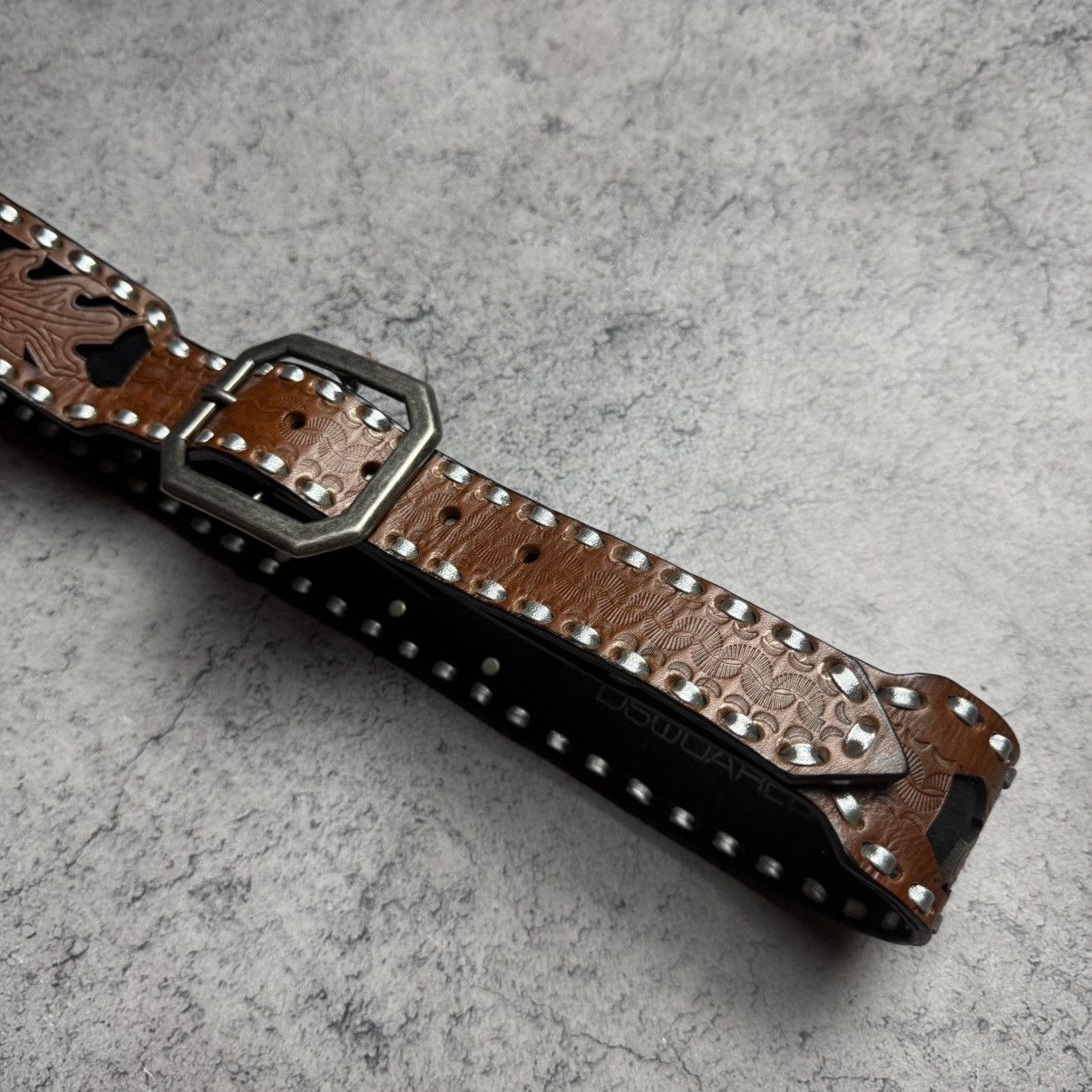 Dsquared2 NEW Rare DSQUARED2 Vintage Leather Belt Size ONE SIZE - 10 Thumbnail