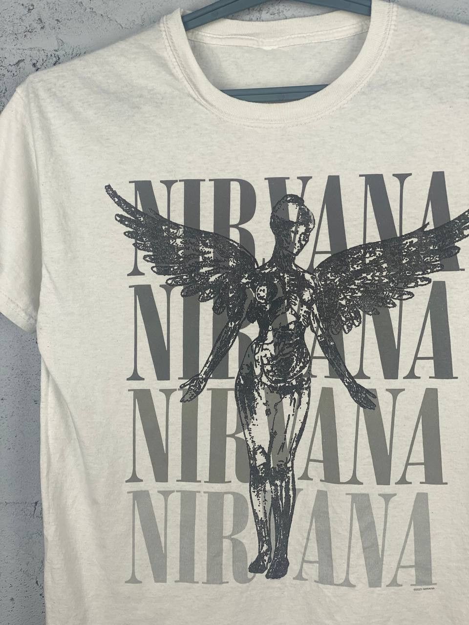 Band Tees × Nirvana Rare T-Shirt Nirvana IN UTERO Print Vintage Style Size US M / EU 48-50 / 2 - 3 Thumbnail