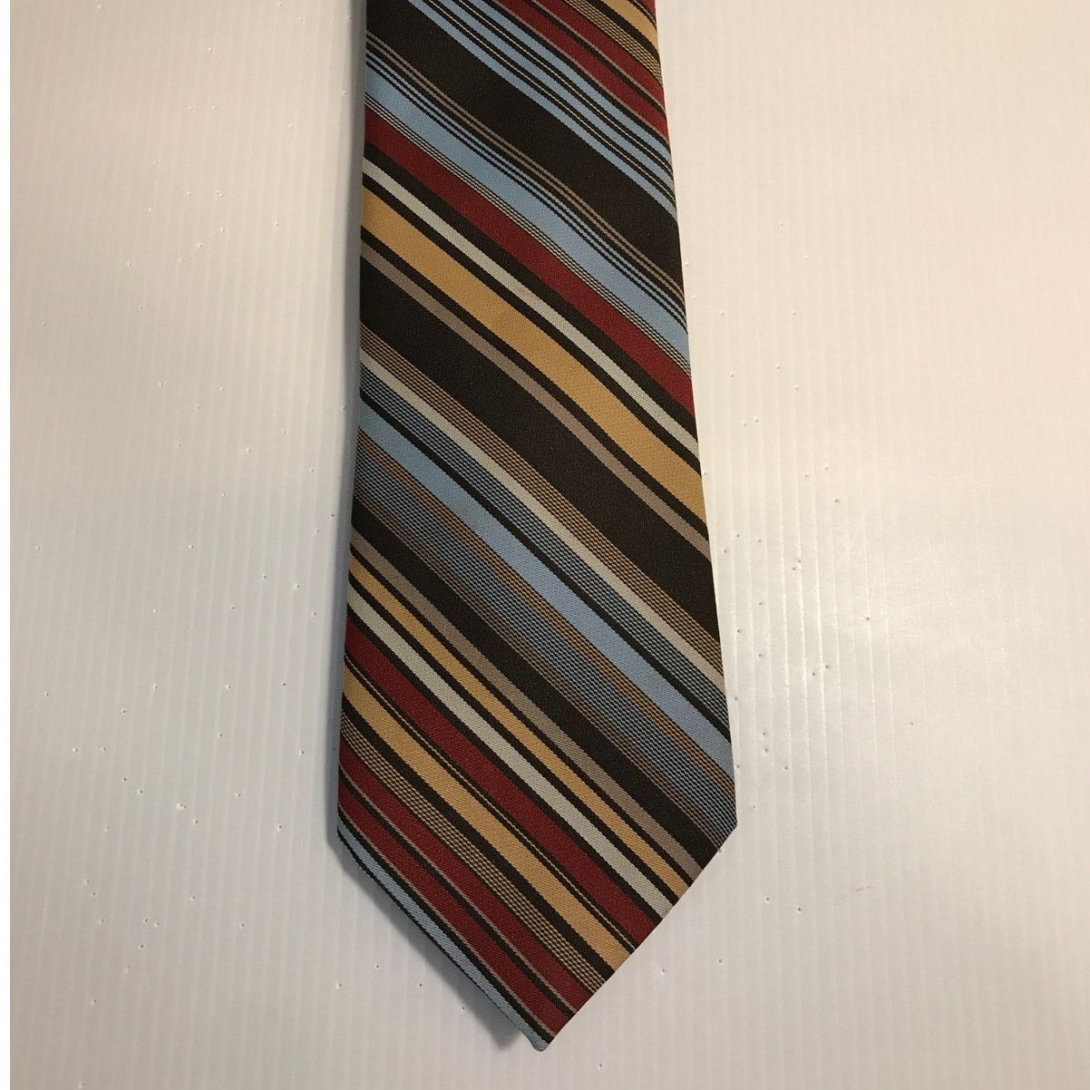 Other Par Excellence: Striped Short Wide Necktie Size ONE SIZE - 1 Thumbnail
