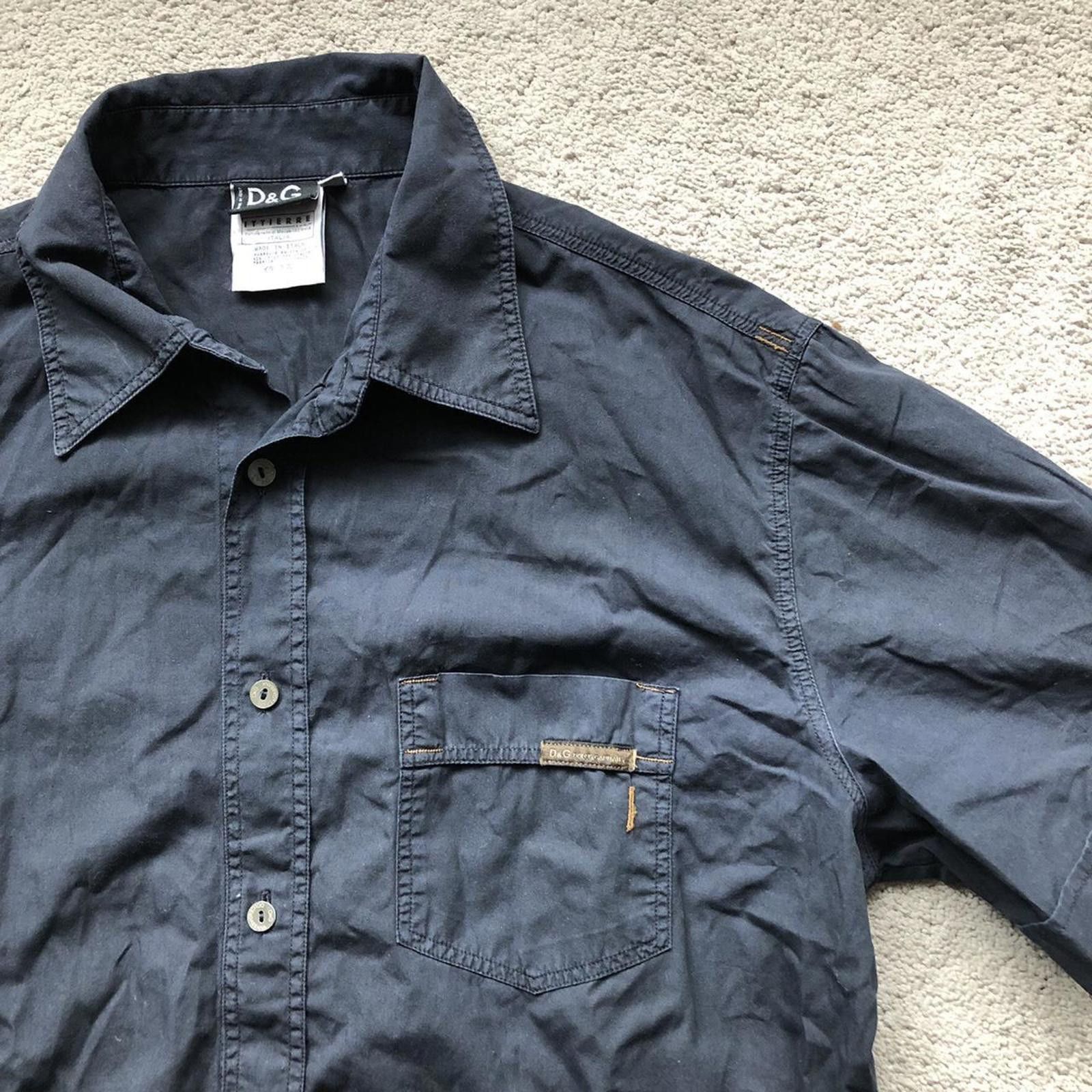 Dolce & Gabbana Vintage Dolce & Gabanna D&G Short Sleeve Button Up Shirt Size US L / EU 52-54 / 3 - 2 Thumbnail