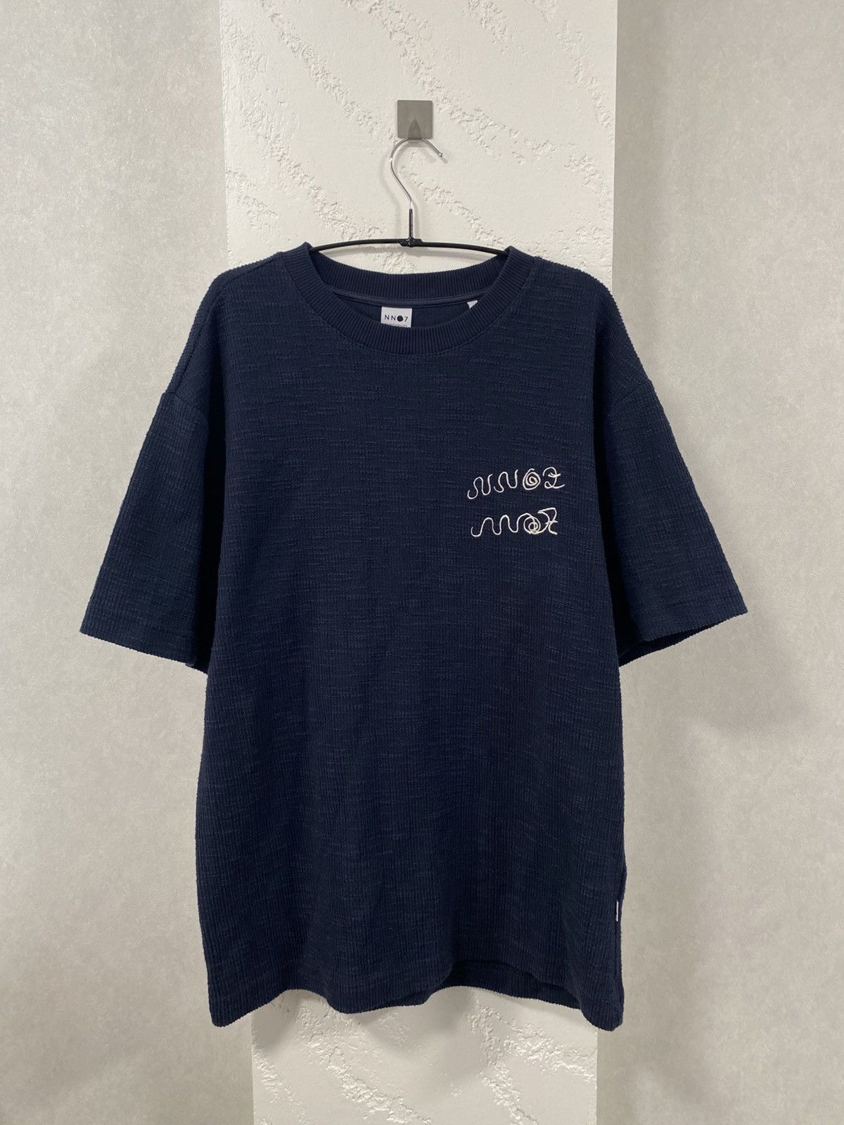NN07 NN07 No Nationality Dark Blue Oversized T-shirt Nat Tee Sz:S Size US M / EU 48-50 / 2 - 1 Thumbnail