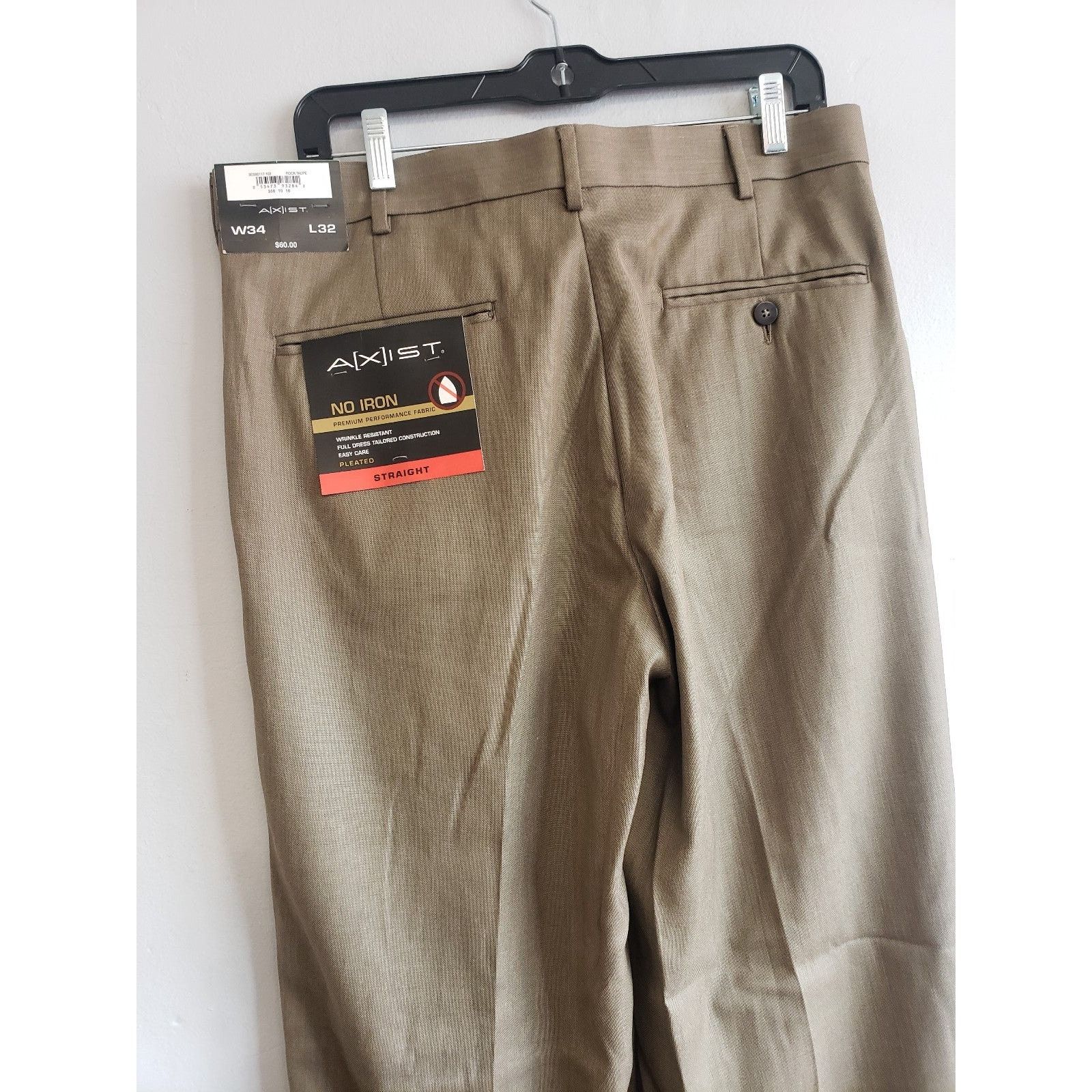Axist NEW men's 34" x32" A(X)IST dressy casual pants Size 34R - 4 Thumbnail