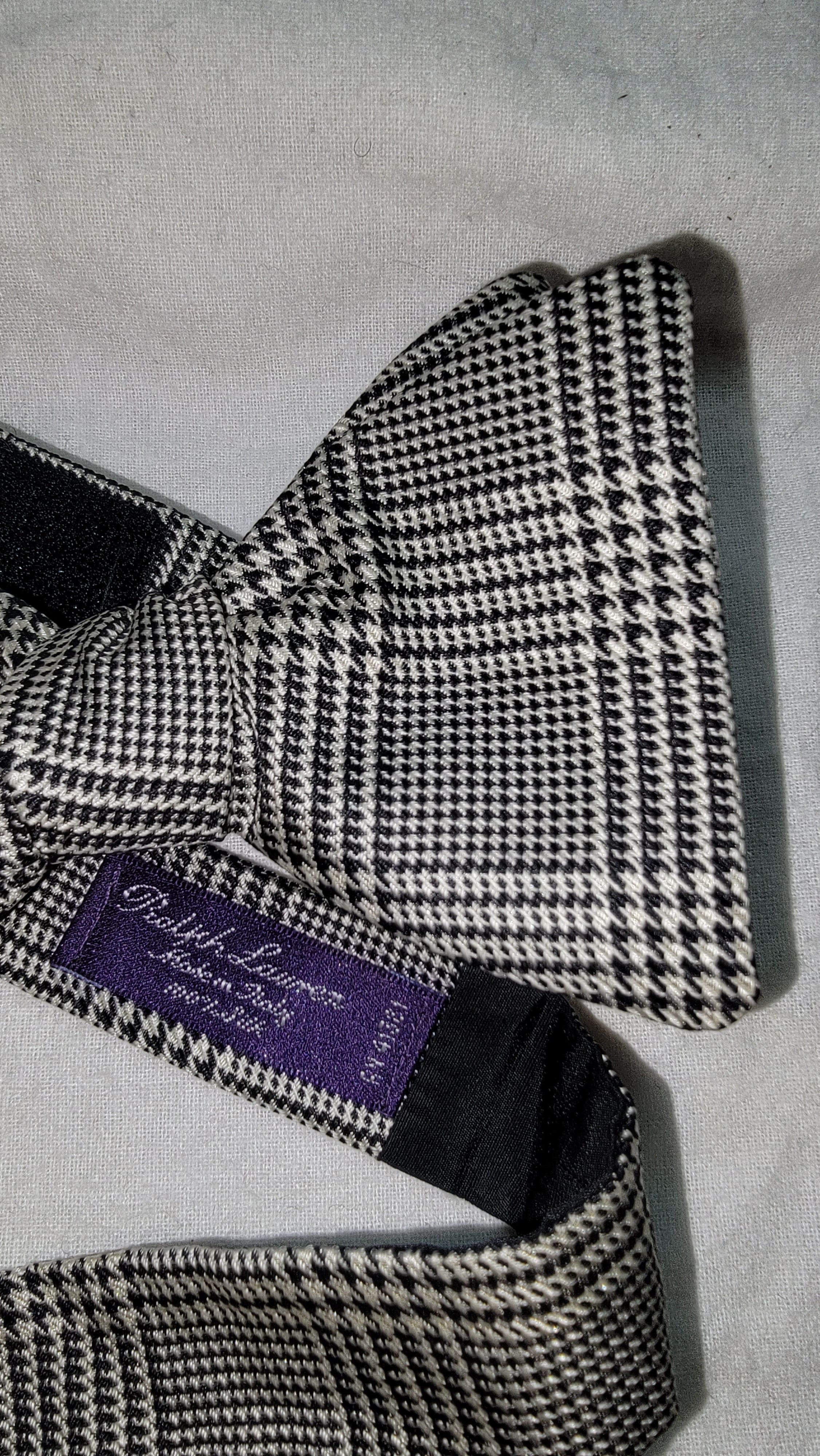 Ralph Lauren Purple Label Ralph Lauren Purple Label classic Glen plaid bow tie Size ONE SIZE - 3 Thumbnail