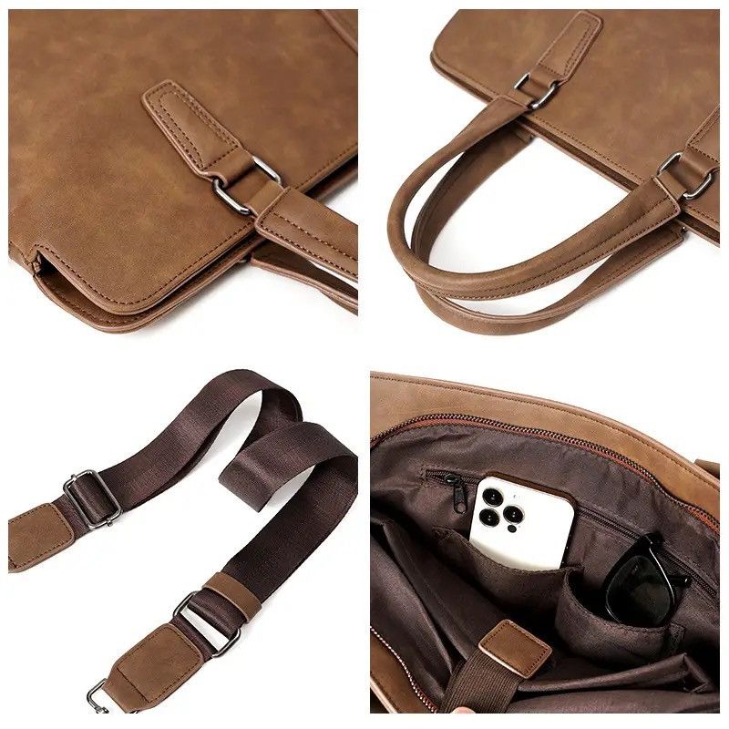 Japanese Brand × Leather Soft Leather Briefcases Size ONE SIZE - 4 Thumbnail