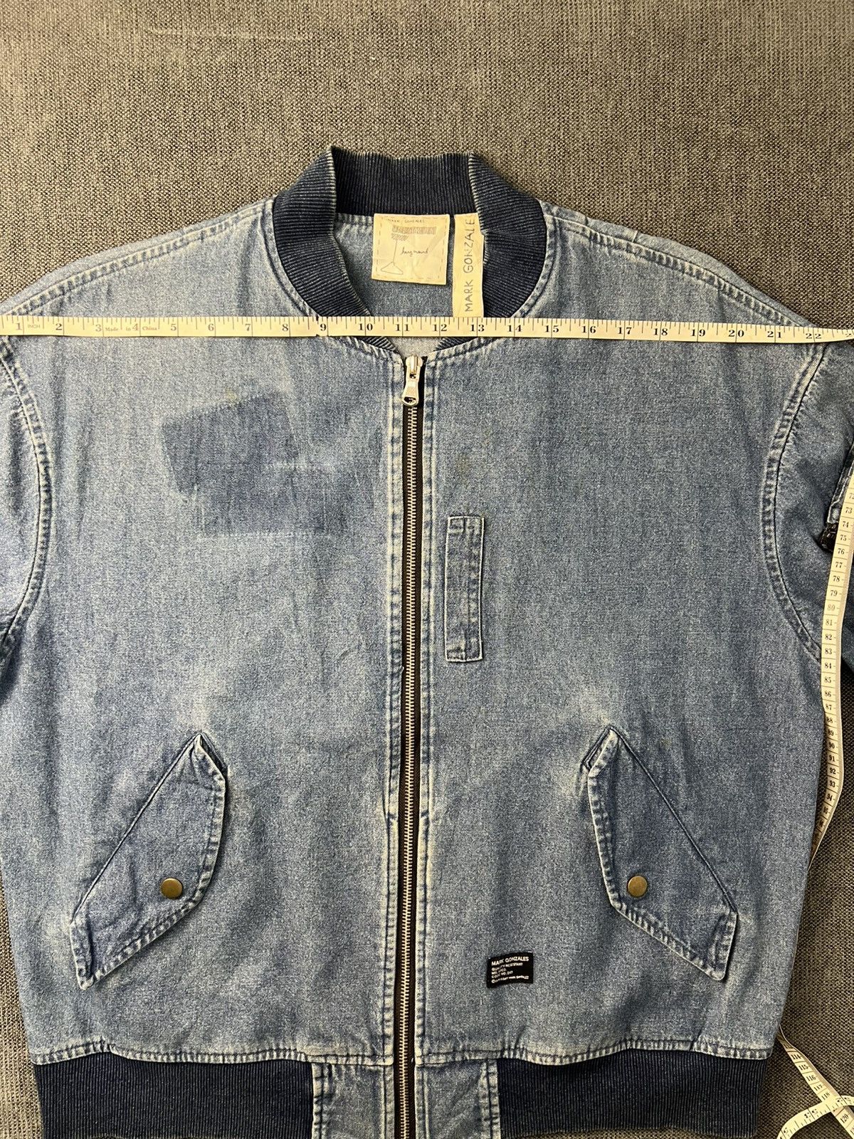 Other Mark Gonzales denim bomber jacket Size US L / EU 52-54 / 3 - 12 Thumbnail