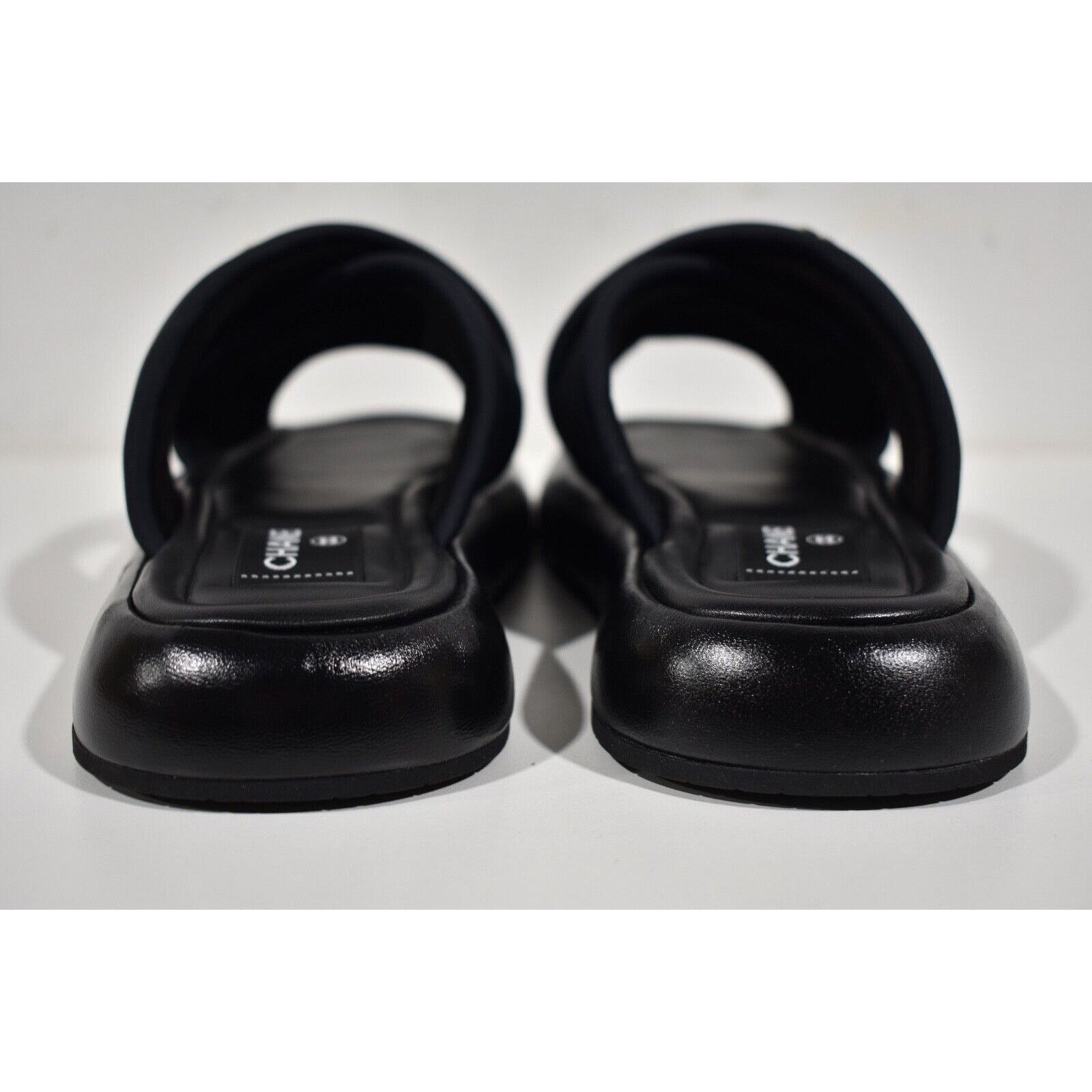 Chanel Chanel REV Black Fabric Criss Cross Puffy CC Logo Slide Size US 10 / IT 40 - 11 Thumbnail