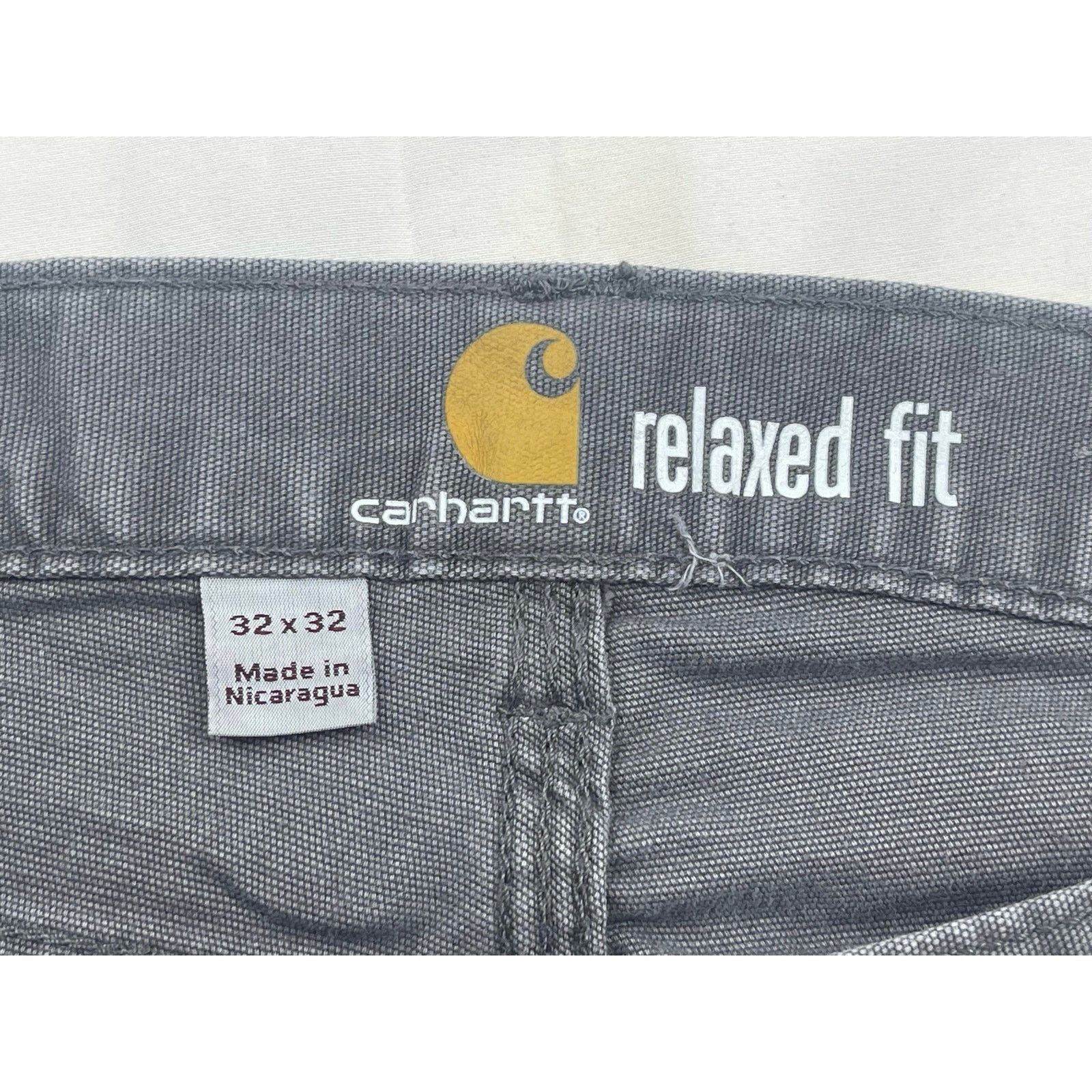 Carhartt Relaxed fit carhartt gray men’s work pants 32 x 32 p18 Size US 32 / EU 48 - 5 Thumbnail