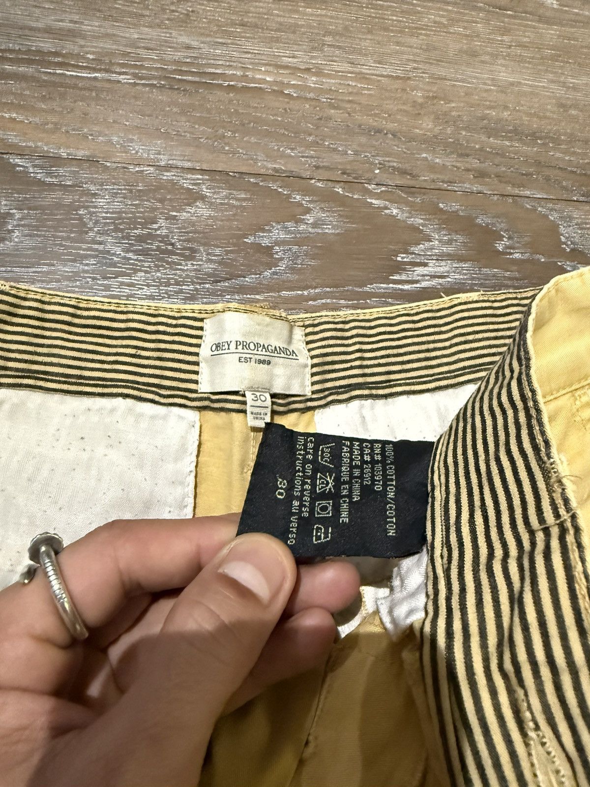 Obey Tan Khaki Obey chino pants Size US 30 / EU 46 - 4 Thumbnail