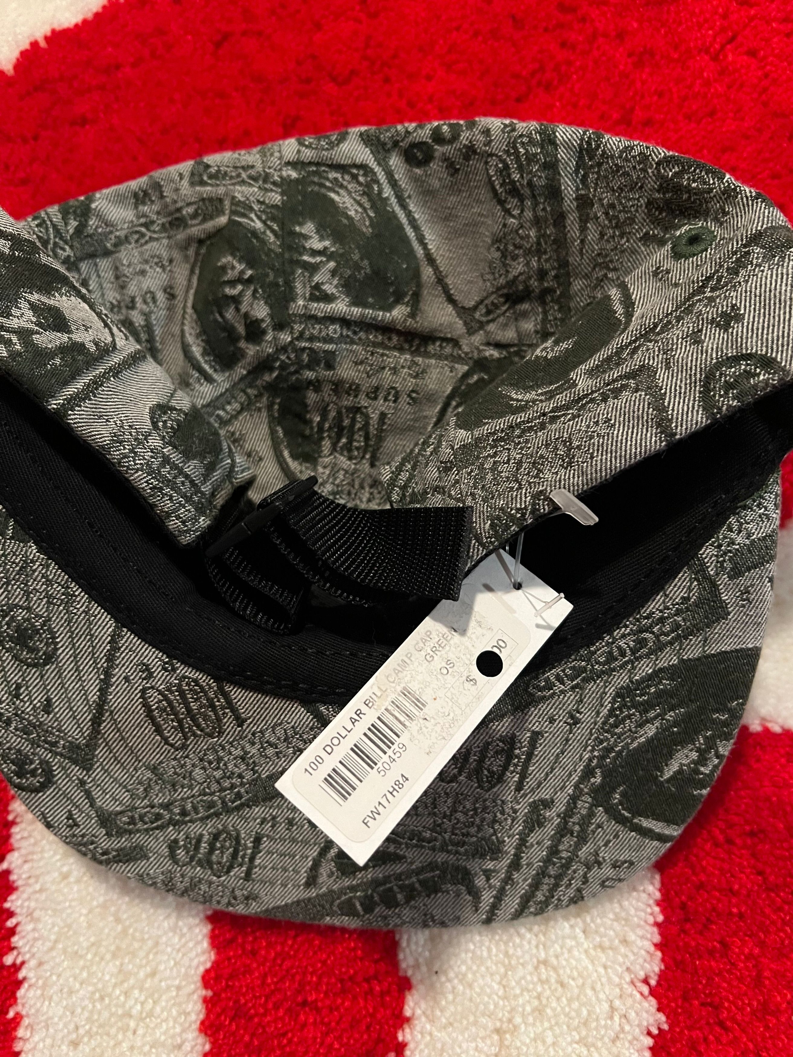Supreme Supreme 100 Dollar Bill Camp Cap Green Size ONE SIZE - 2 Thumbnail