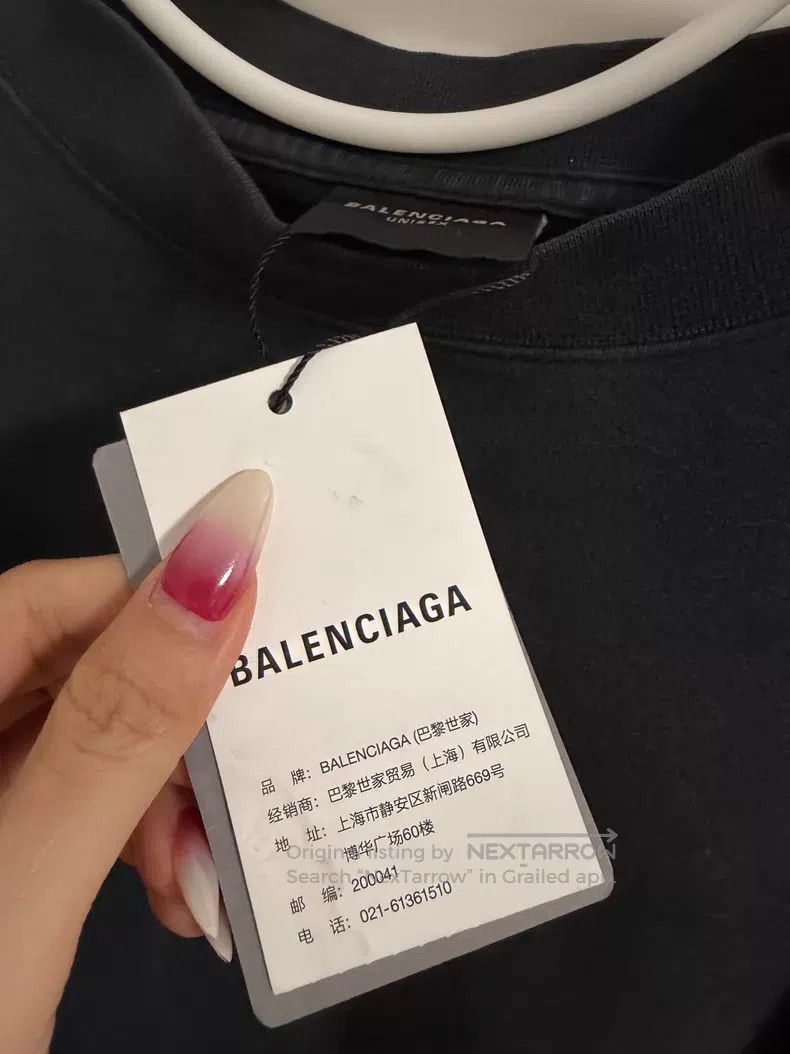 Balenciaga Balenciaga Letter side logo print Kylin arm sleeve hoodie, Size US L / EU 52-54 / 3 - 4 Thumbnail