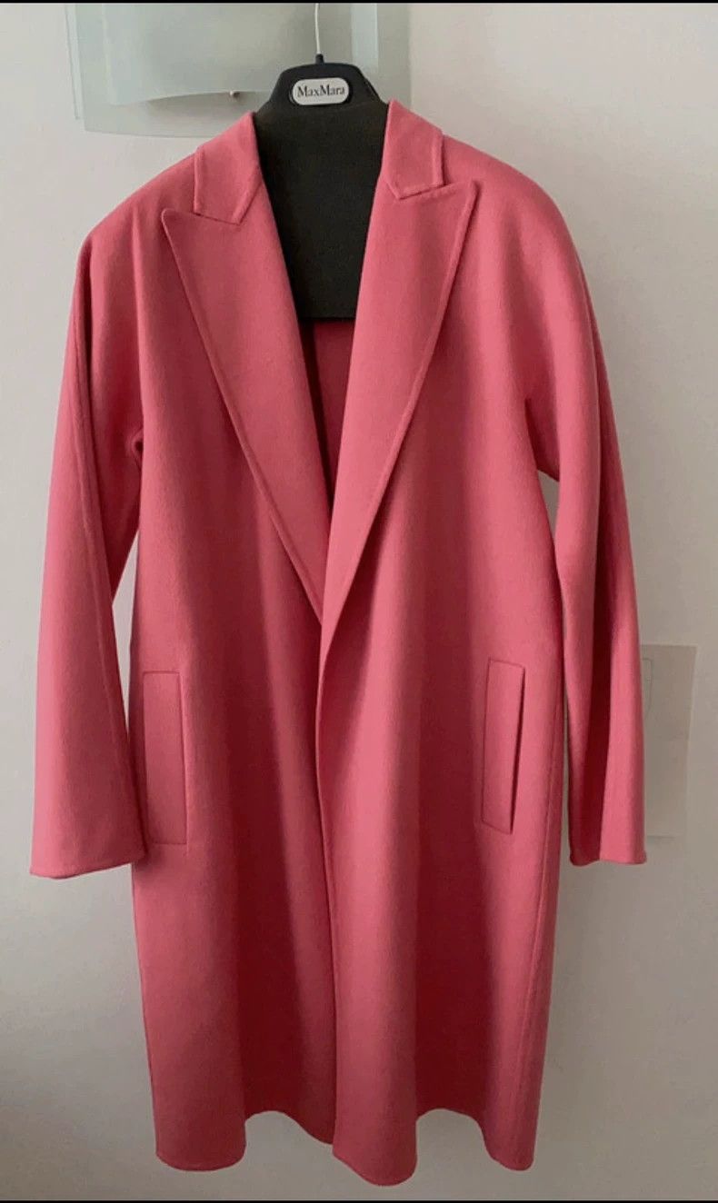 Max Mara Max Mara Pink wool coat Size S / US 4 / IT 40 - 1 Thumbnail