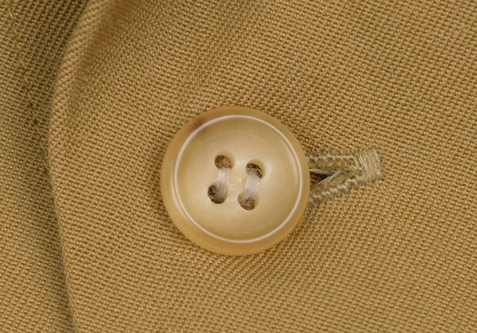 Jean Paul Gaultier Wool Cotton Long Sleeve Shirt in Mustard Size L Size US L / EU 52-54 / 3 - 7 Thumbnail