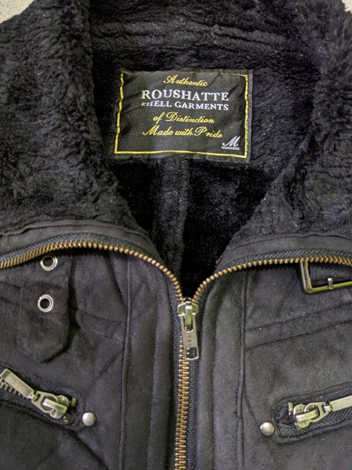 Japanese Brand Roushatte Faux Suede Fur Rider Jacket Size US M / EU 48-50 / 2 - 3 Thumbnail