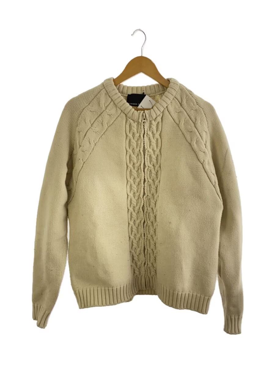 Number (N)ine Cable Knit Raglan Zip Knit Sweater Size US XL / EU 56 / 4 - 1 Thumbnail
